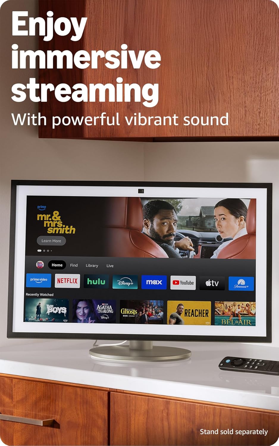 Amazon Echo Show 15 (newest model), Full HD 15.6" kitchen hub for home organization, with built-in Fire TV and Alexa+ Early Access