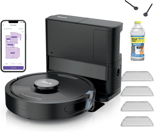 Shark Matrix Plus Robot Vacuum and Mop with Self-Empty HEPA Base, Sonic Mopping, Matrix Clean, Home Mapping, HEPA Bagless Self Empty Base, CleanEdge, for Pet Hair, UR2650WS