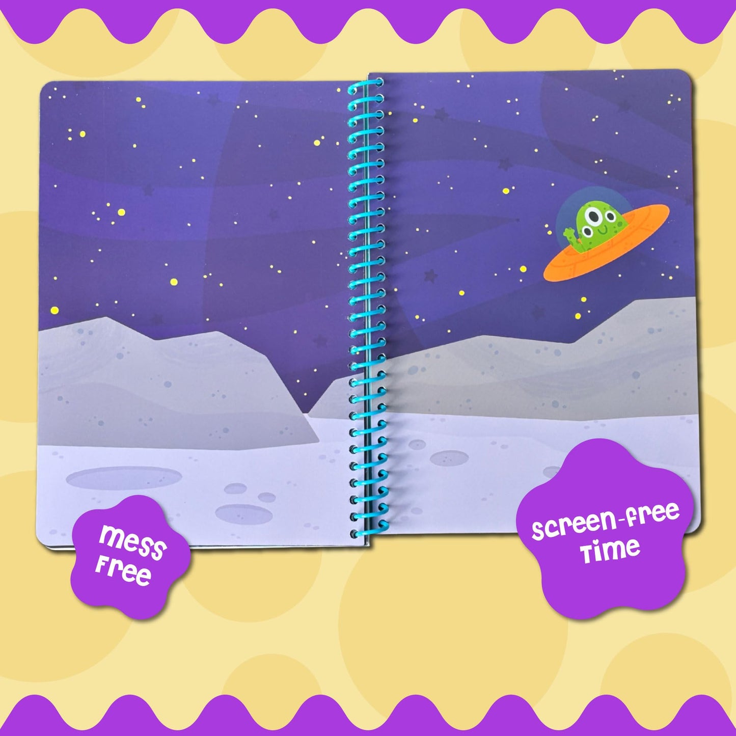 Stick4Ever Jelly Sticker Book - for Kids - Waterproof, Easy to Clean Reusable Sticker Book for Toddlers- Reusable Road Trip Activities for Kids - Stocking Stuffers for Toddlers (Forest)