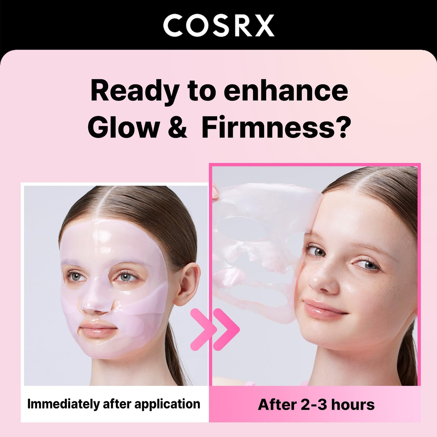 COSRX Advanced Snail Mucin Glass Glow Hydrogel Face Masks Skincare 3 EA, Collagen Face Mask, Travel Essentials, Overnight Face Mask, Korean Skin Care, Stocking Stuffers for Women
