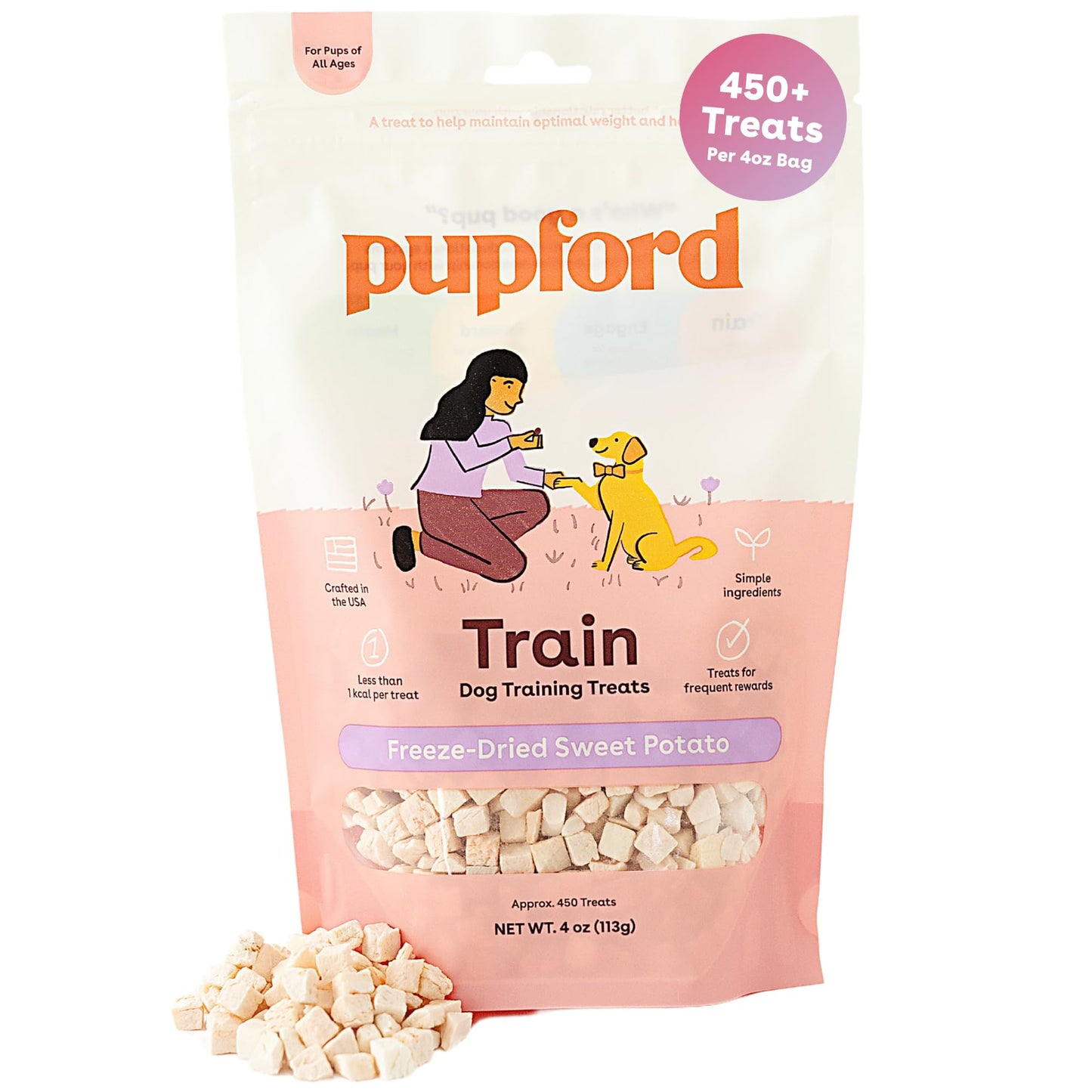 Pupford Freeze Dried Training Treats for Dogs & Puppies, 475+ Three Ingredient Bites (Beef Liver, 4 oz)