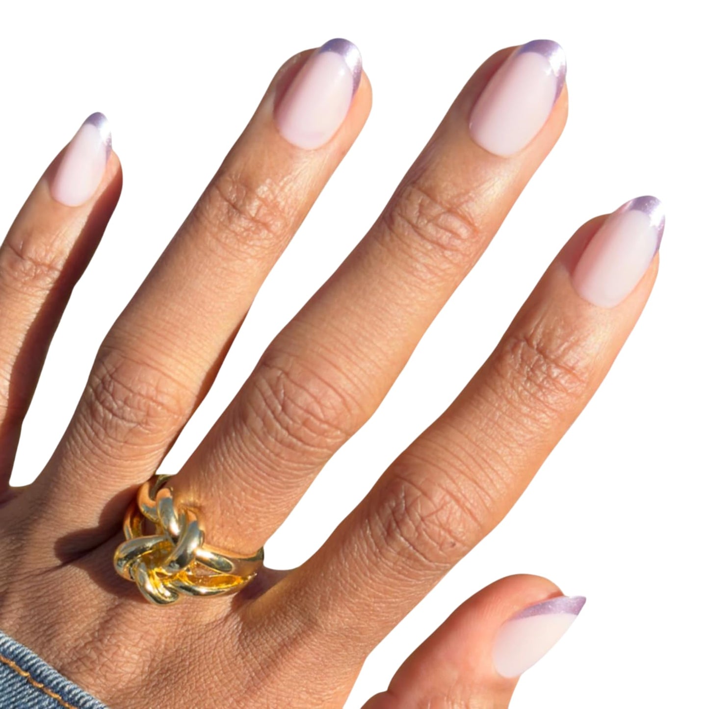 Olive & June Instant Mani Press On Nails (Glue) | 42 Fake Nails, 21 Sizes | Non-Toxic, Long-Lasting | Recycled Materials | Realistic Look