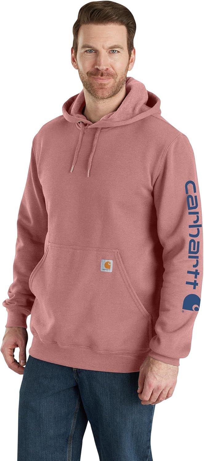 Carhartt Men's Loose Fit Midweight Logo Sleeve Graphic Sweatshirt