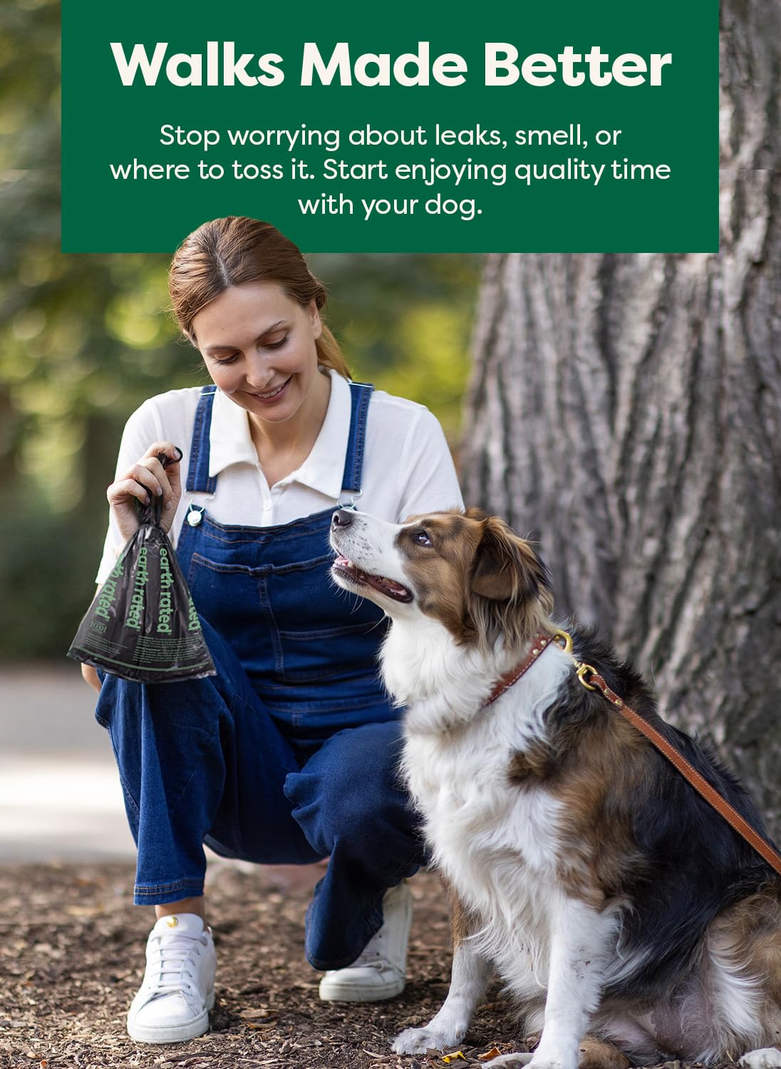 Earth Rated Poop Bags for Dogs, Guaranteed Leak Proof and Extra Thick Waste Bag Refill Rolls, Lavender Scented, 270 Bags