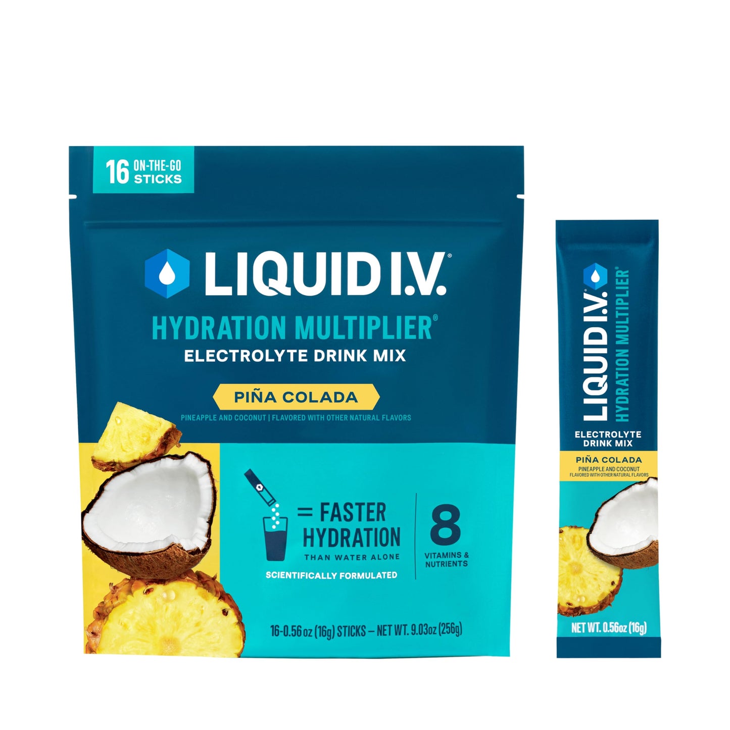 Liquid I.V.® Hydration Multiplier - Cotton Candy | Electrolyte Powder Drink Mix | 1 Pack (16 Servings)