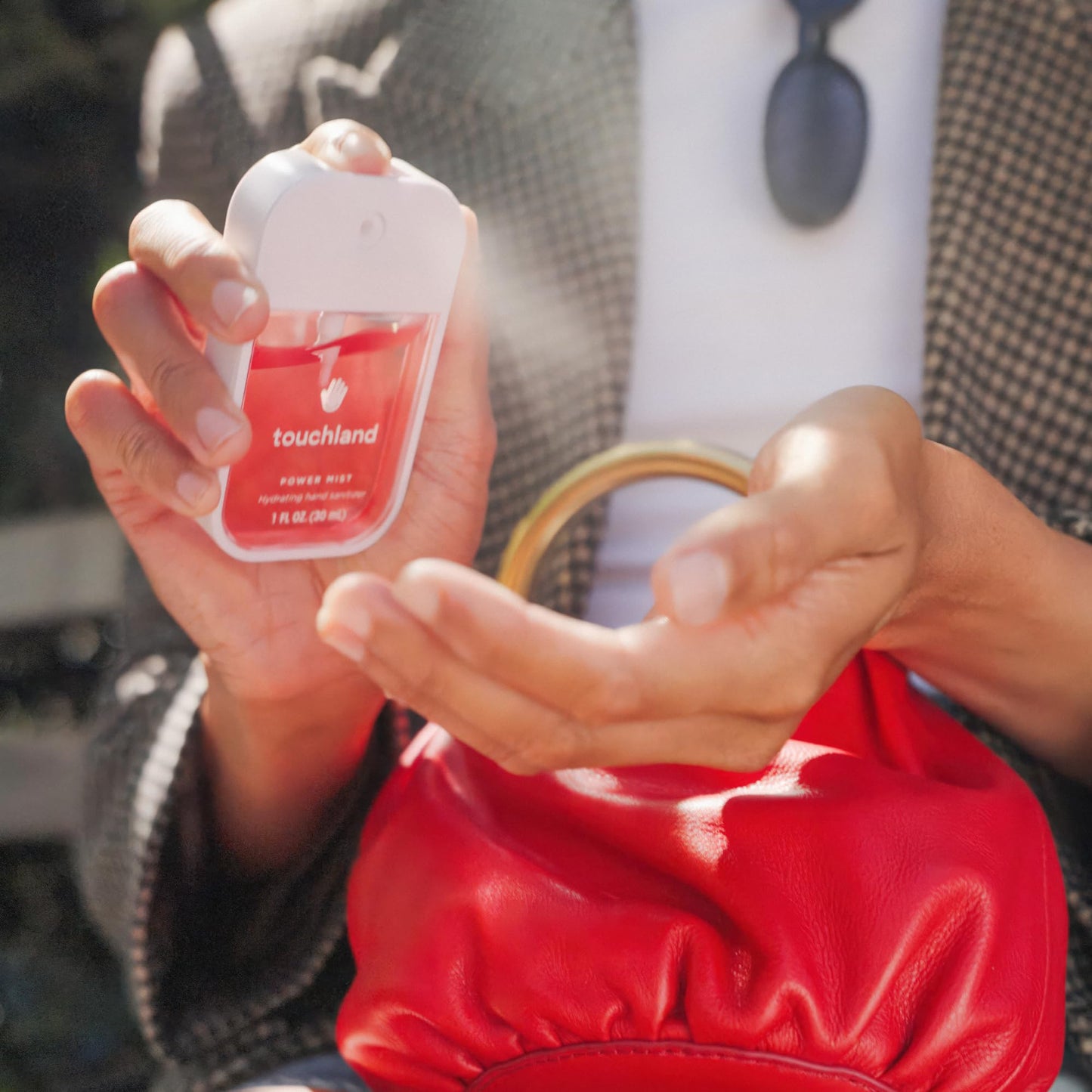 Touchland Special Edition Confetti Cake Mist + Frosted Sparkle Case Set, Scented & Stylish Hydrating Hand Sanitizer Spray Bundle, Travel Size, Dye Free, Amazon Exclusive