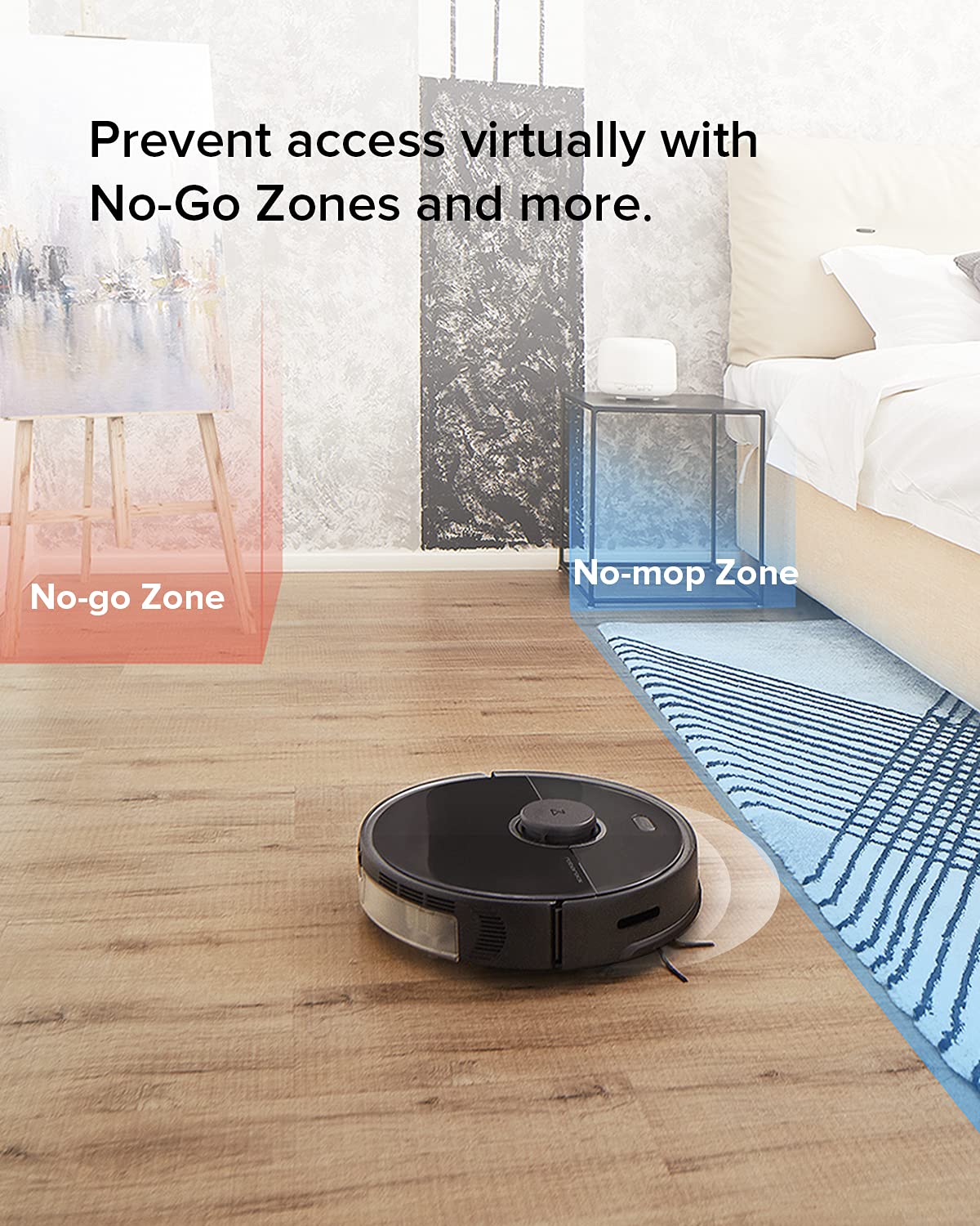 roborock Q7 M5+ Robot Vacuum and Mop, Upgraded from Q5 Max+, Up to 7-9 Weeks Self-Empty, 10000Pa Suction, Dual Anti-Tangle System for Pet Hair & Carpet, PreciSense LiDAR Navigation, App Control, Black
