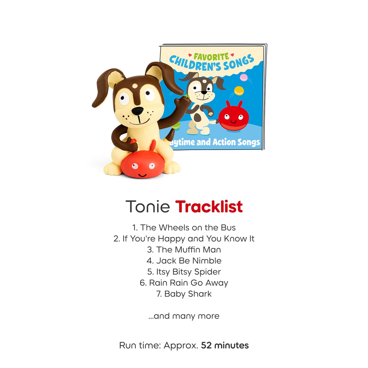 Toniebox 2 Audio Player Starter Set for Kids 1+ with Playtime Puppy - Sunset Red
