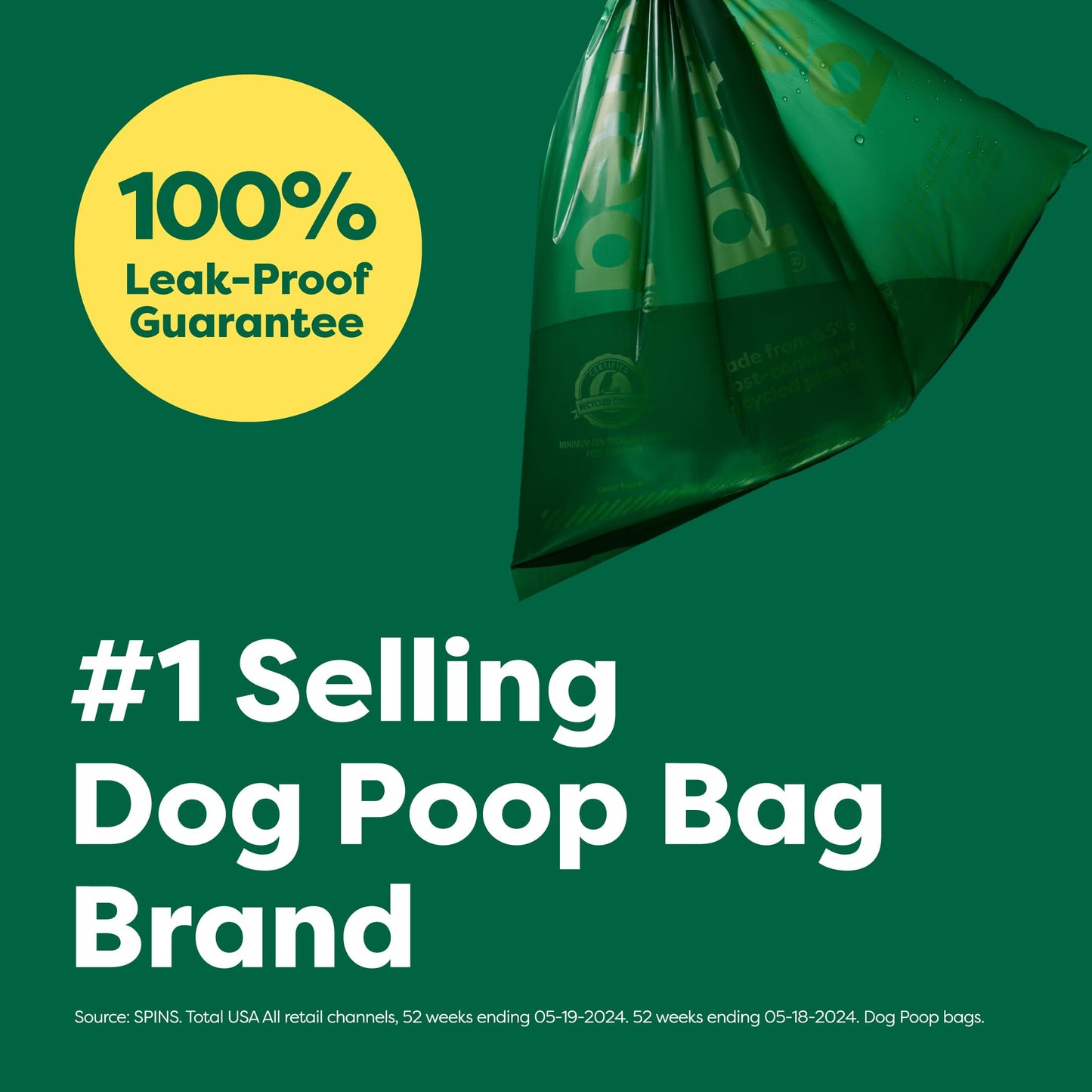 Earth Rated Poop Bags for Dogs, Guaranteed Leak Proof and Extra Thick Waste Bag Refill Rolls, Lavender Scented, 270 Bags