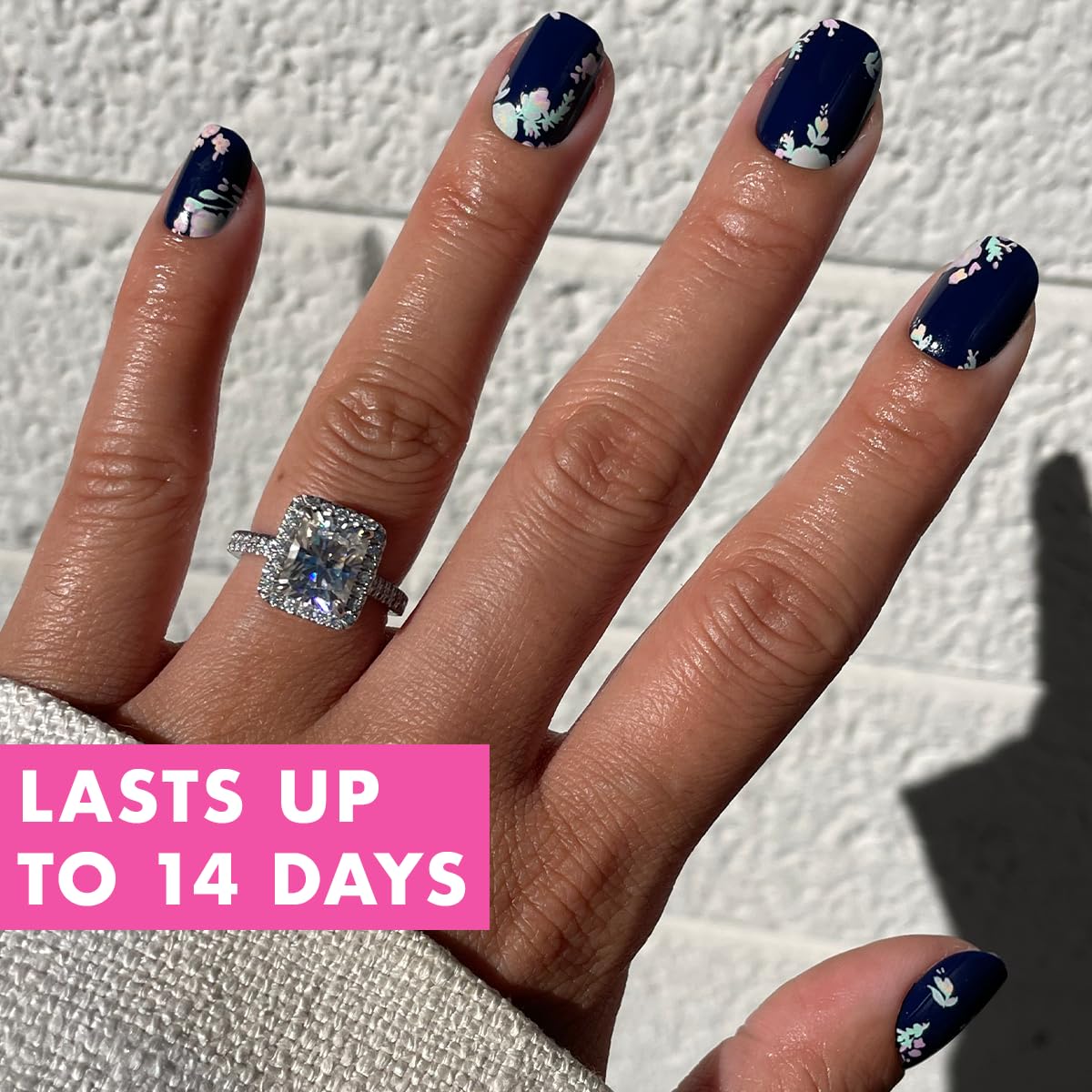 Olive & June Instant Mani Press On Nails (Glue) | 42 Fake Nails, 21 Sizes | Non-Toxic, Long-Lasting | Recycled Materials | Realistic Look