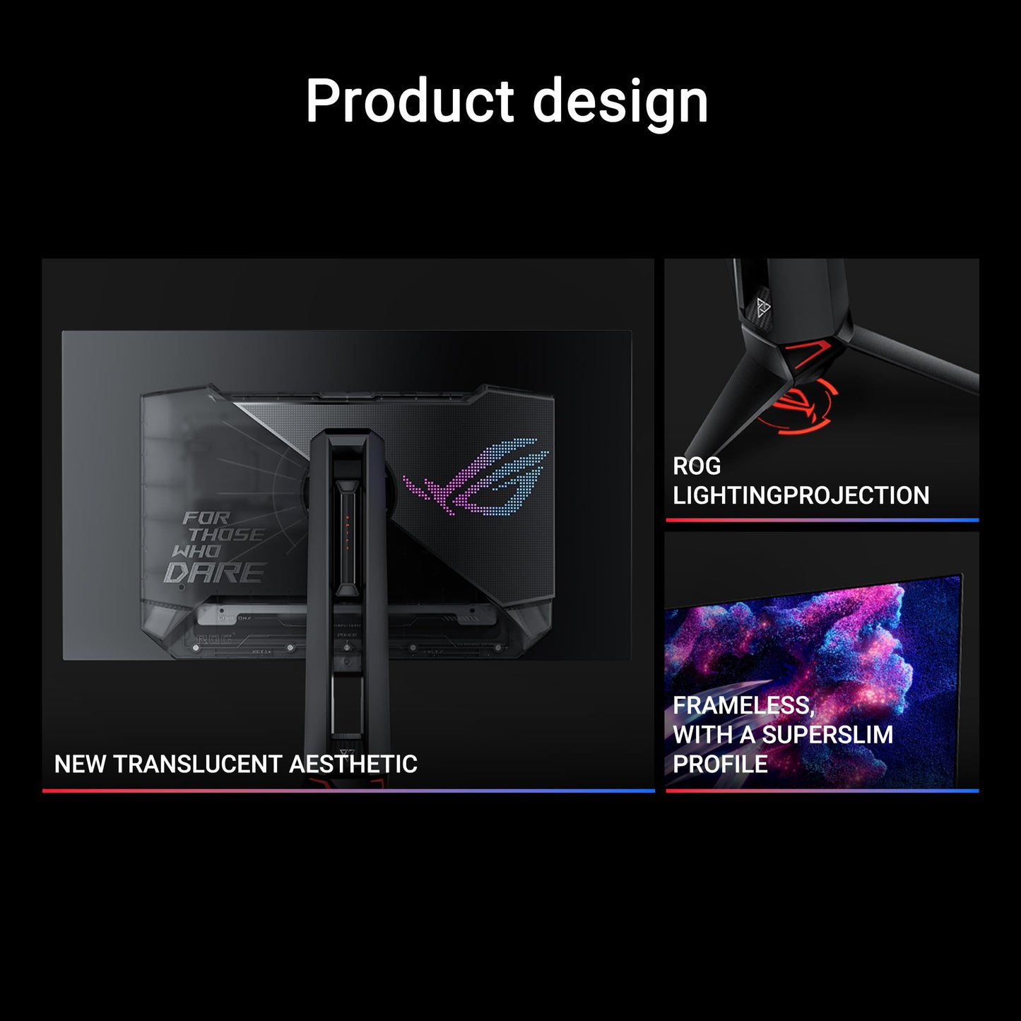 ASUS ROG Strix 32” 4K OLED Gaming Monitor (XG32UCWG) - TrueBlack Glossy OLED, Dual Mode (4K@165Hz, FHD@330Hz), 0.03ms, G-SYNC Compatible, Neo Proximity Sensor, USB-C, HDMI 2.1, 3 yr Warranty