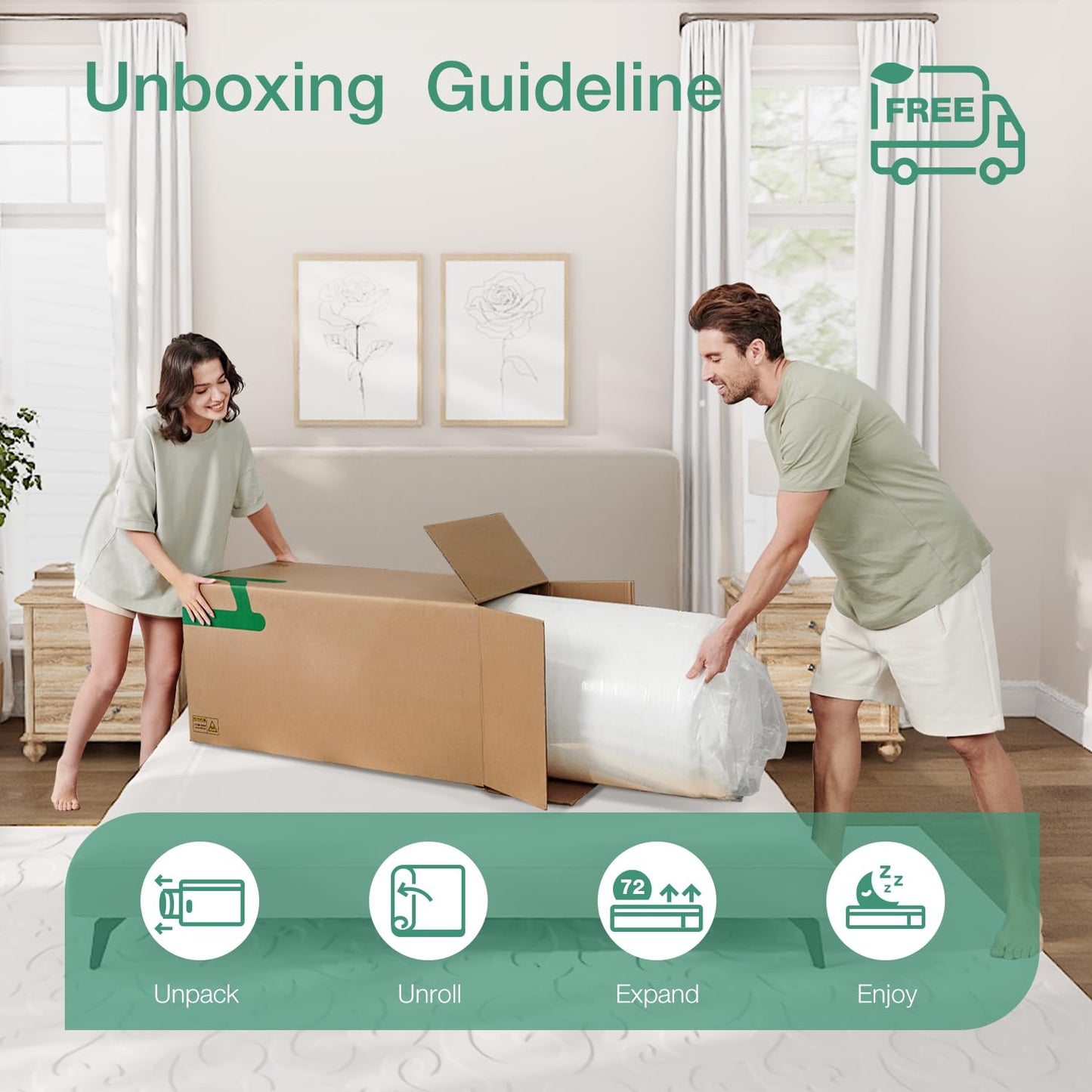 Novilla Full Size Mattress, 10 inch Full Gel Memory Foam Mattress for Cool Night & Pressure Relief, Medium Firm in a Box, Bliss