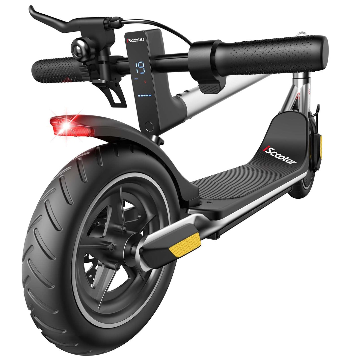 iScooter Electric Scooter Adults & Big Kids, 500/650 Peak Power, Up to 15/18/25 Miles Range, 19/22/25 MPH Top Speed, Cruise Control, Dual Braking System, Foldable E Scooter for Commuting & Campus Use