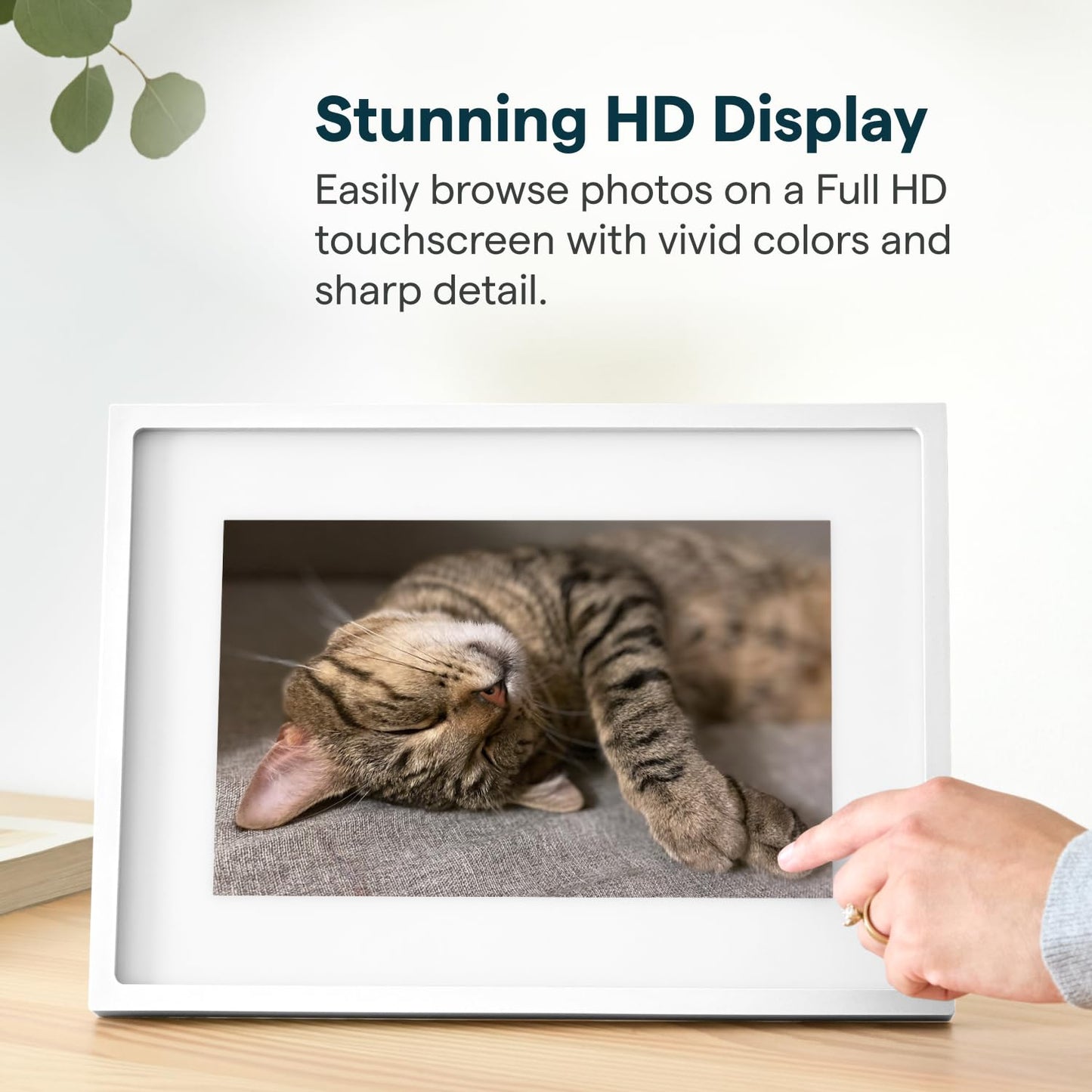 Skylight Frame – WiFi Digital Picture Frame Customer Support, Touch Screen Digital Photo Frame with Easy Setup, Photo Gifts for Parents and Grandparents - 10 Inch Black