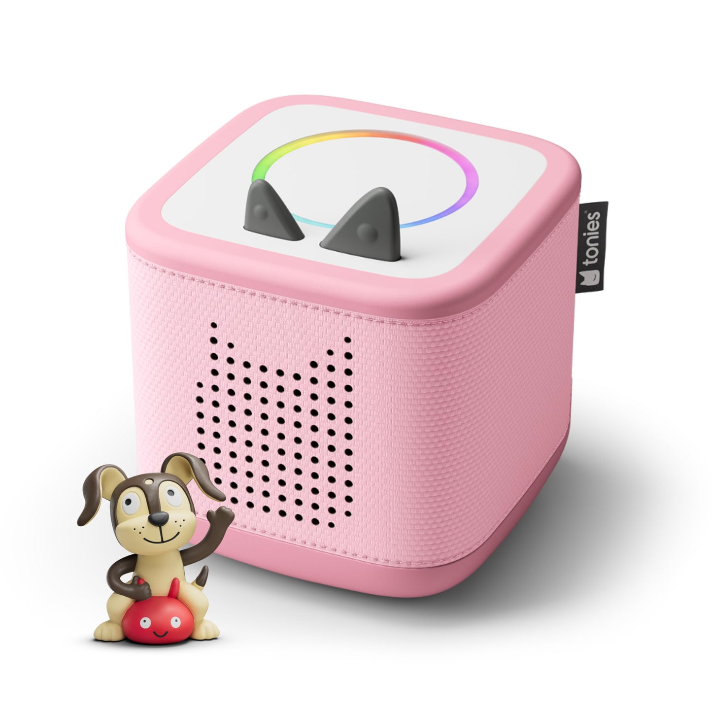Toniebox 2 Audio Player Starter Set for Kids 1+ with Playtime Puppy - Sunset Red