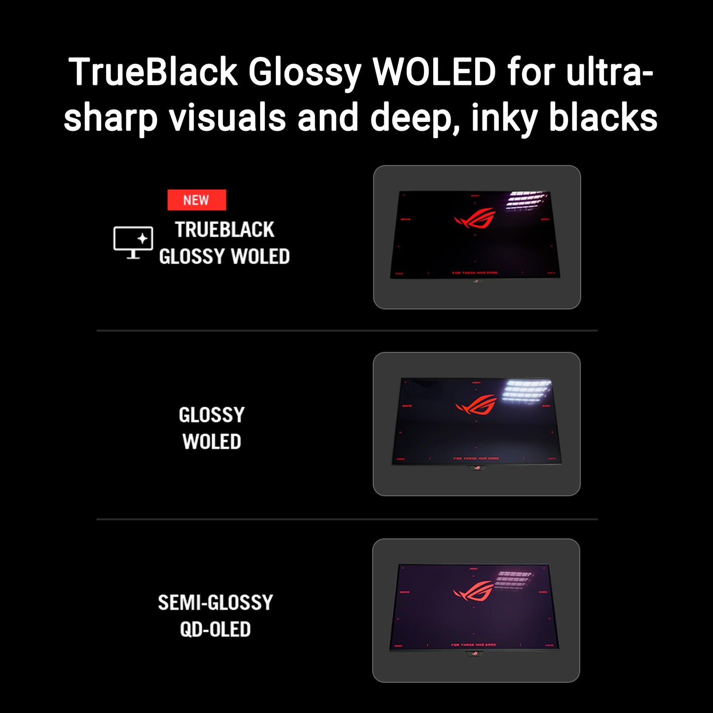 ASUS ROG Strix 32” 4K OLED Gaming Monitor (XG32UCWG) - TrueBlack Glossy OLED, Dual Mode (4K@165Hz, FHD@330Hz), 0.03ms, G-SYNC Compatible, Neo Proximity Sensor, USB-C, HDMI 2.1, 3 yr Warranty