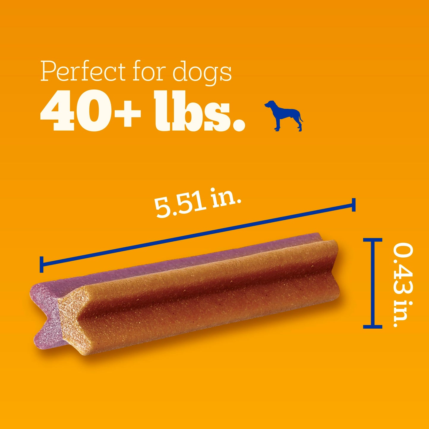 Pedigree Dentastix Large Breed Dog Treats, Fresh Flavor, 1.87 lb. Bag (36 Treats)