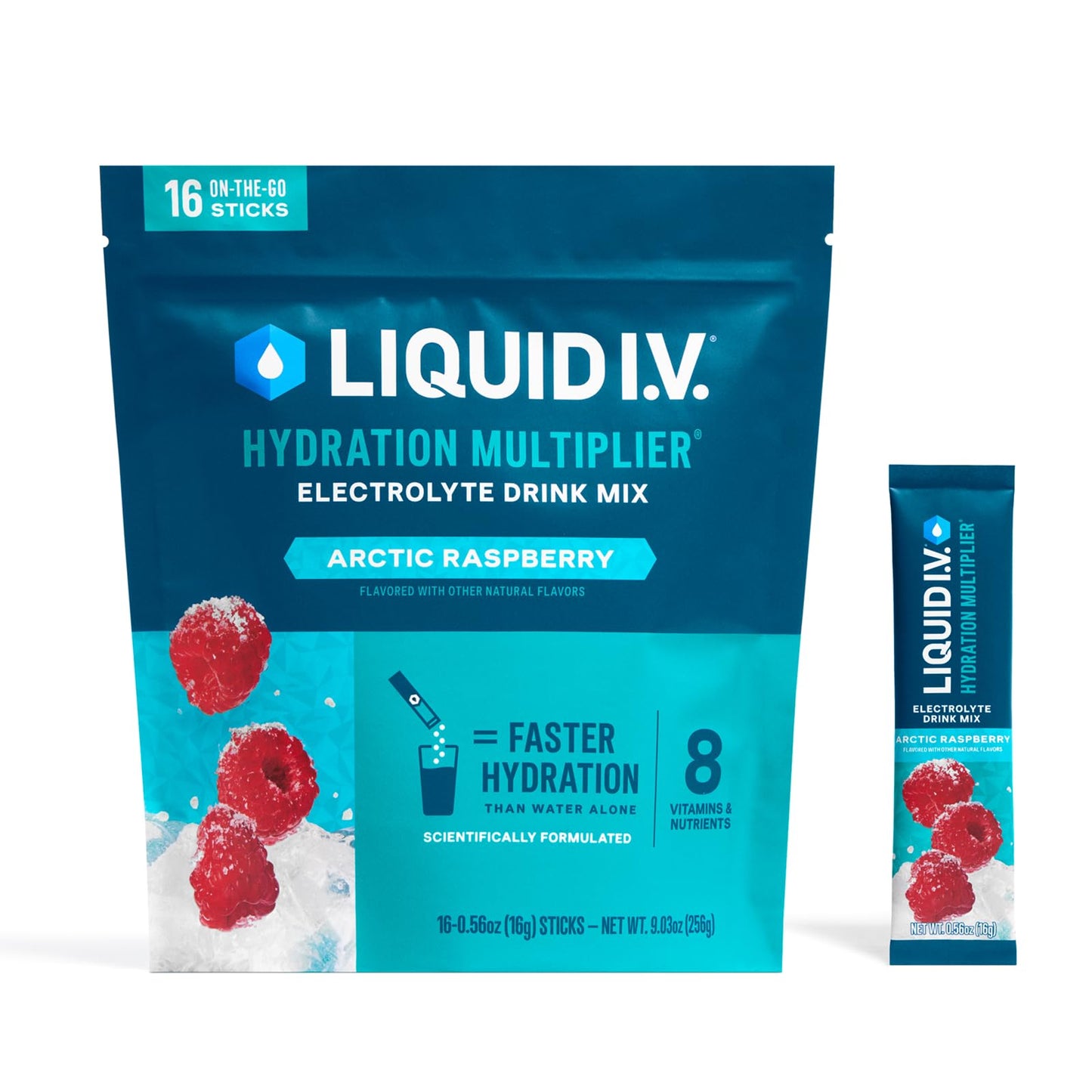 Liquid I.V.® Hydration Multiplier - Cotton Candy | Electrolyte Powder Drink Mix | 1 Pack (16 Servings)