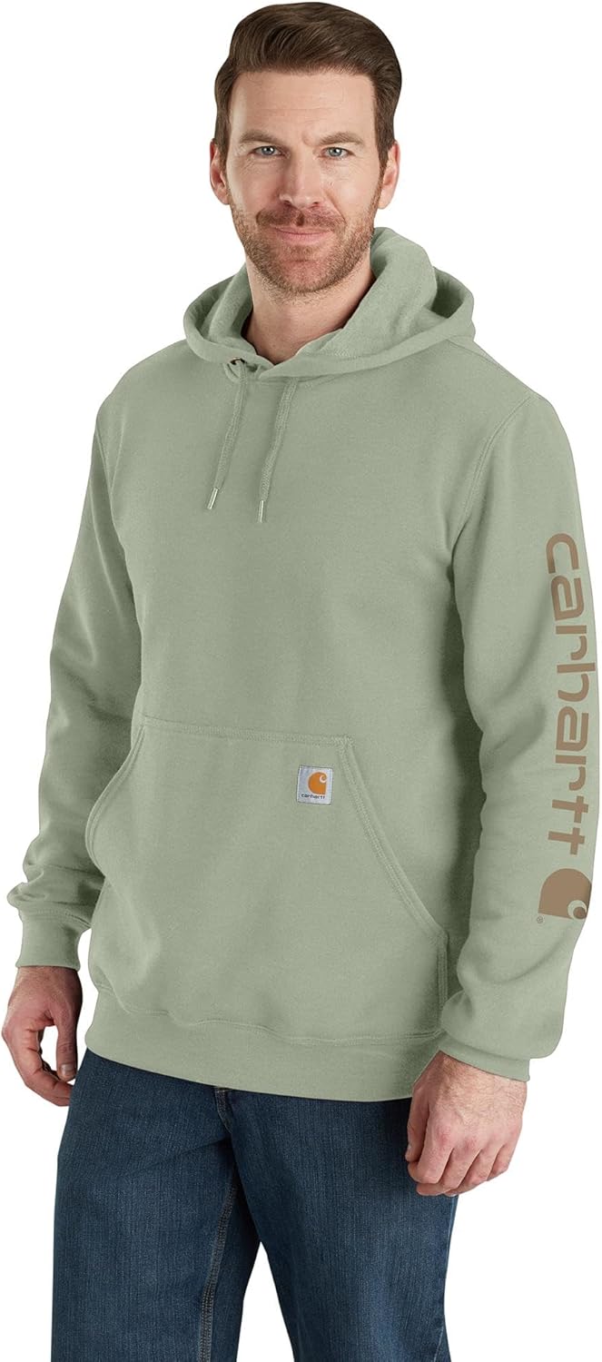 Carhartt Men's Loose Fit Midweight Logo Sleeve Graphic Sweatshirt