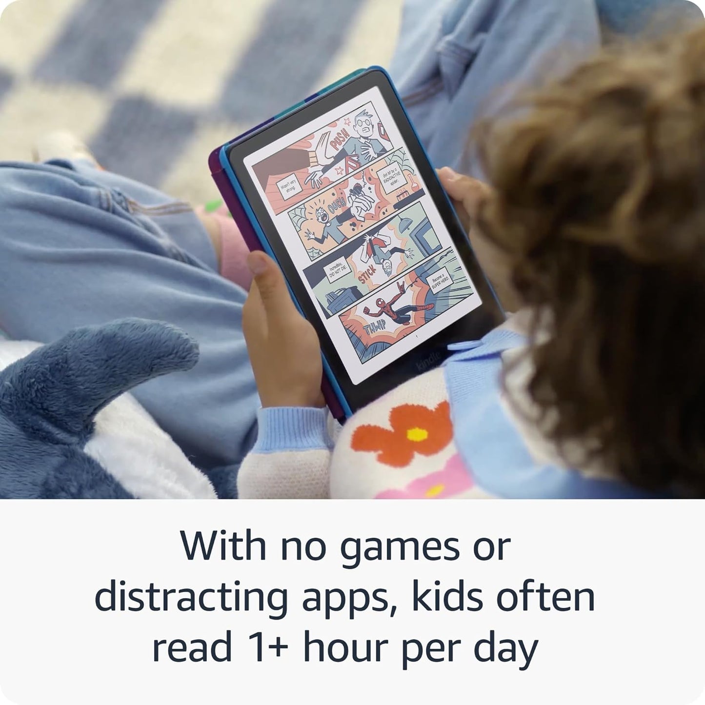 Amazon Kindle Colorsoft Kids 16GB (newest model) – First Kindle for kids in color, with cover - Fantasy River