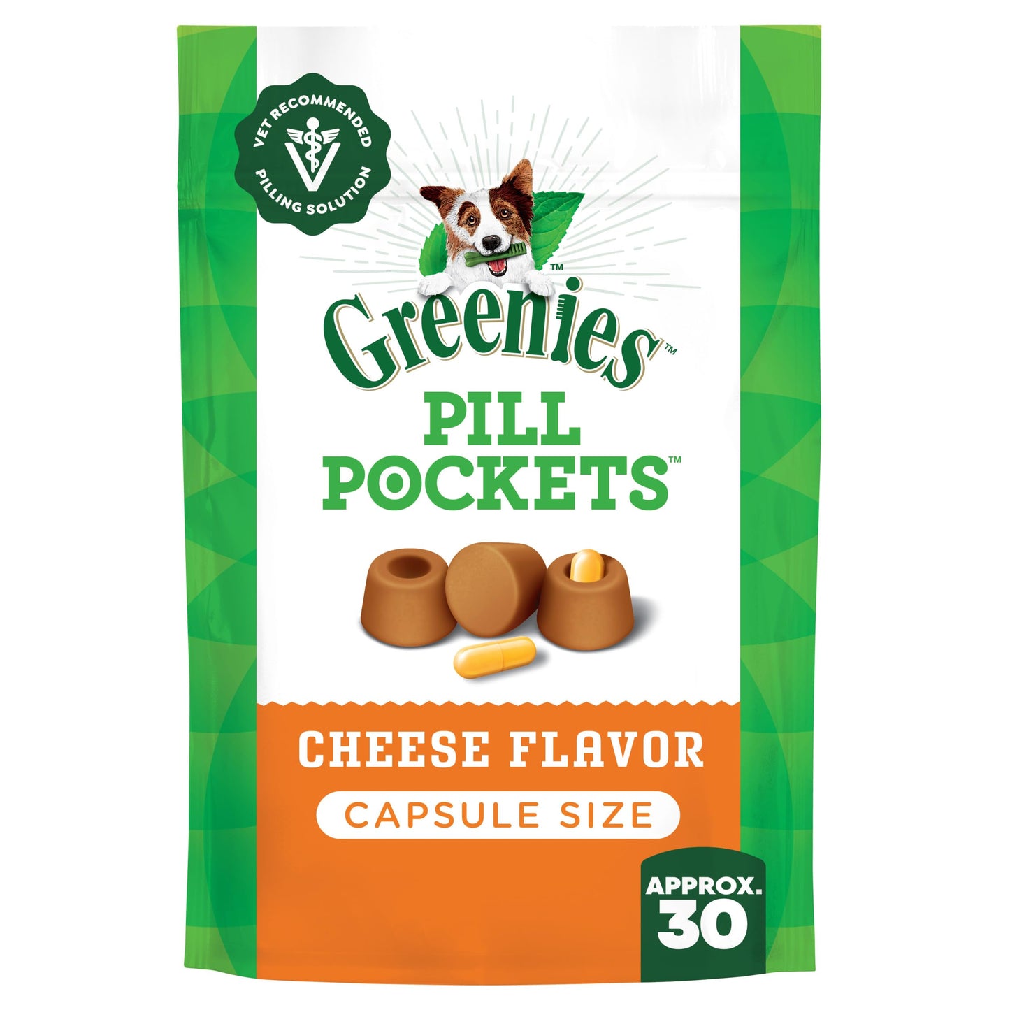 Greenies Pill Pockets for Dogs Large Size, Soft Dog Treats, with Real Peanut Butter, 15.8 oz. Pouch (60 Treats)