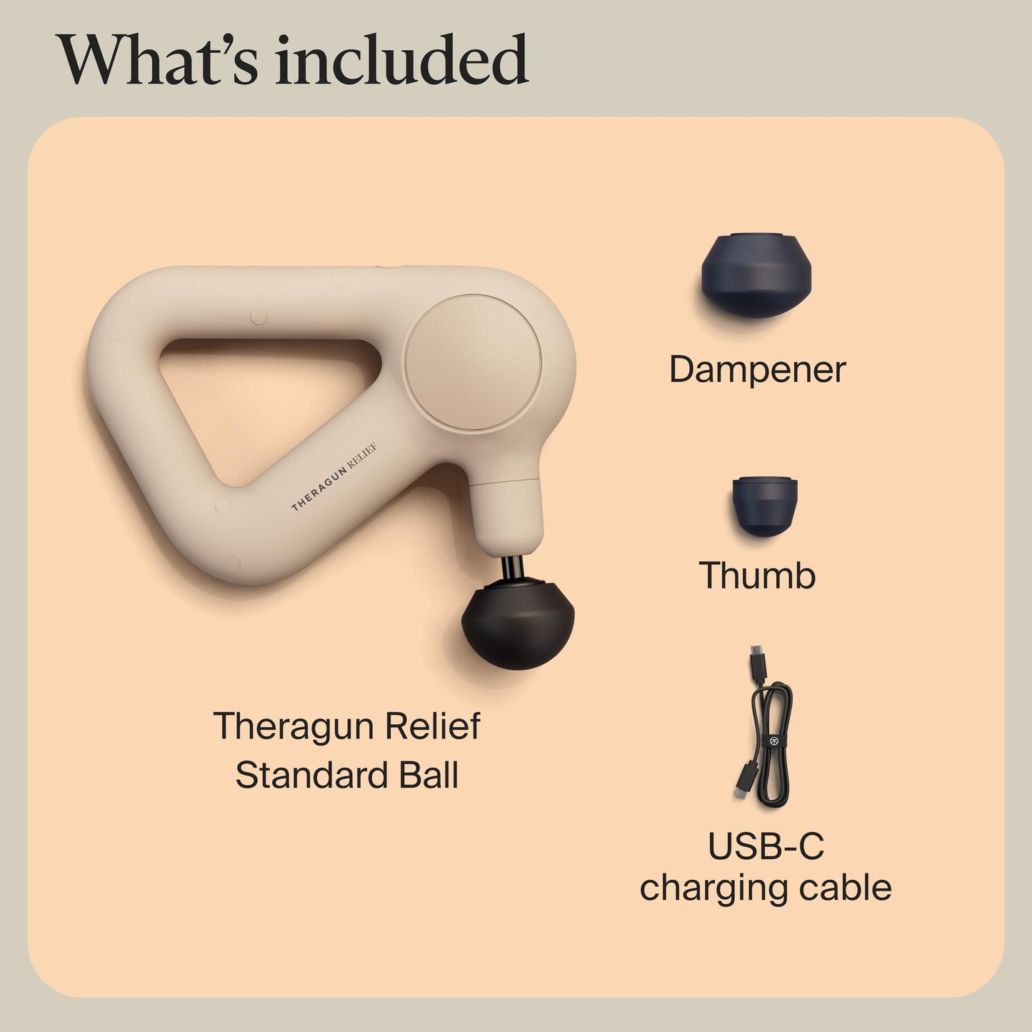 TheraGun Therabody Relief - Quiet Deep Tissue Therapy Massage Gun - Bluetooth Enabled, Electric Percussion Massage Gun & Personal Massager for Pain in The Neck, Back, Leg, Shoulder and Foot (Black)