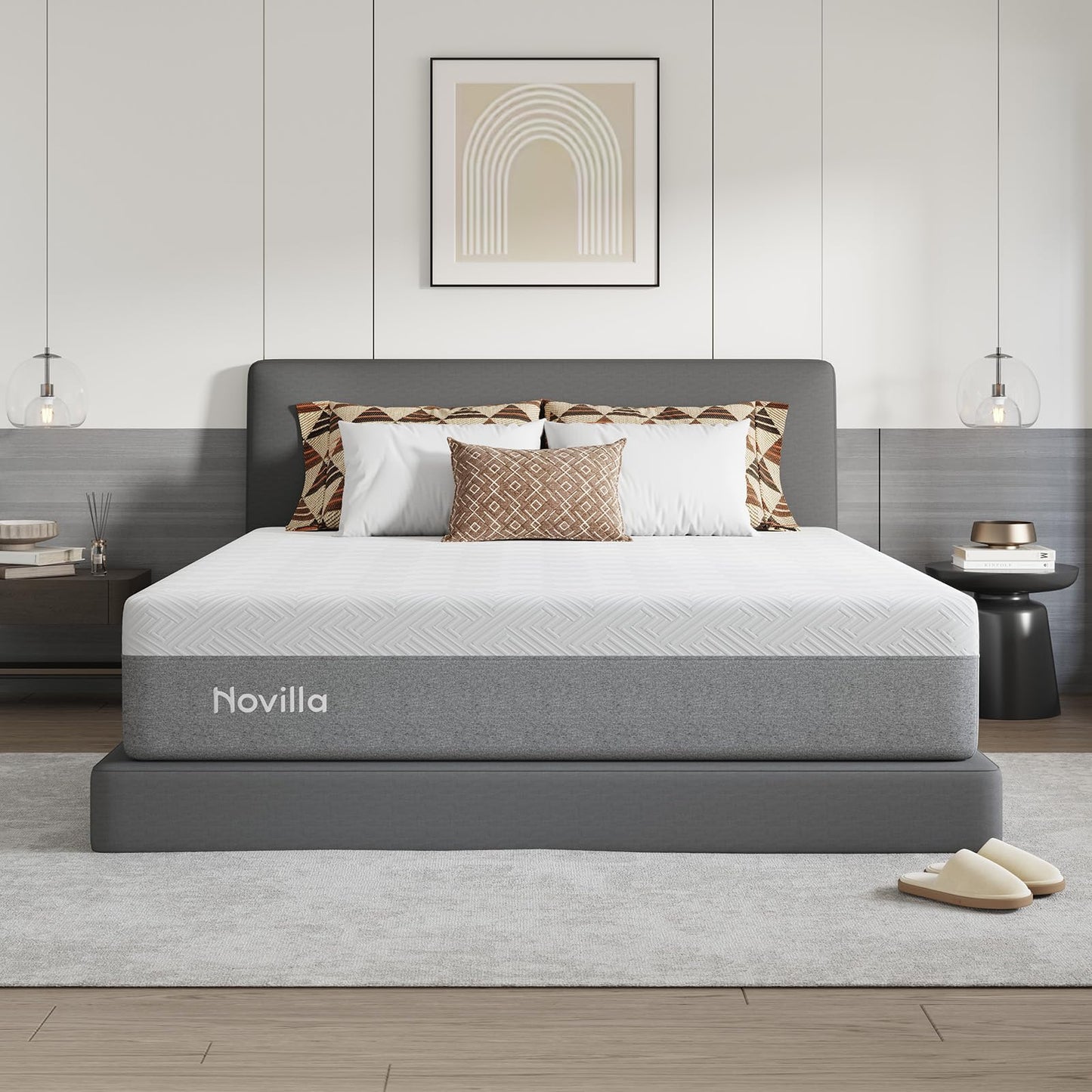 Novilla Full Size Mattress, 10 inch Full Gel Memory Foam Mattress for Cool Night & Pressure Relief, Medium Firm in a Box, Bliss