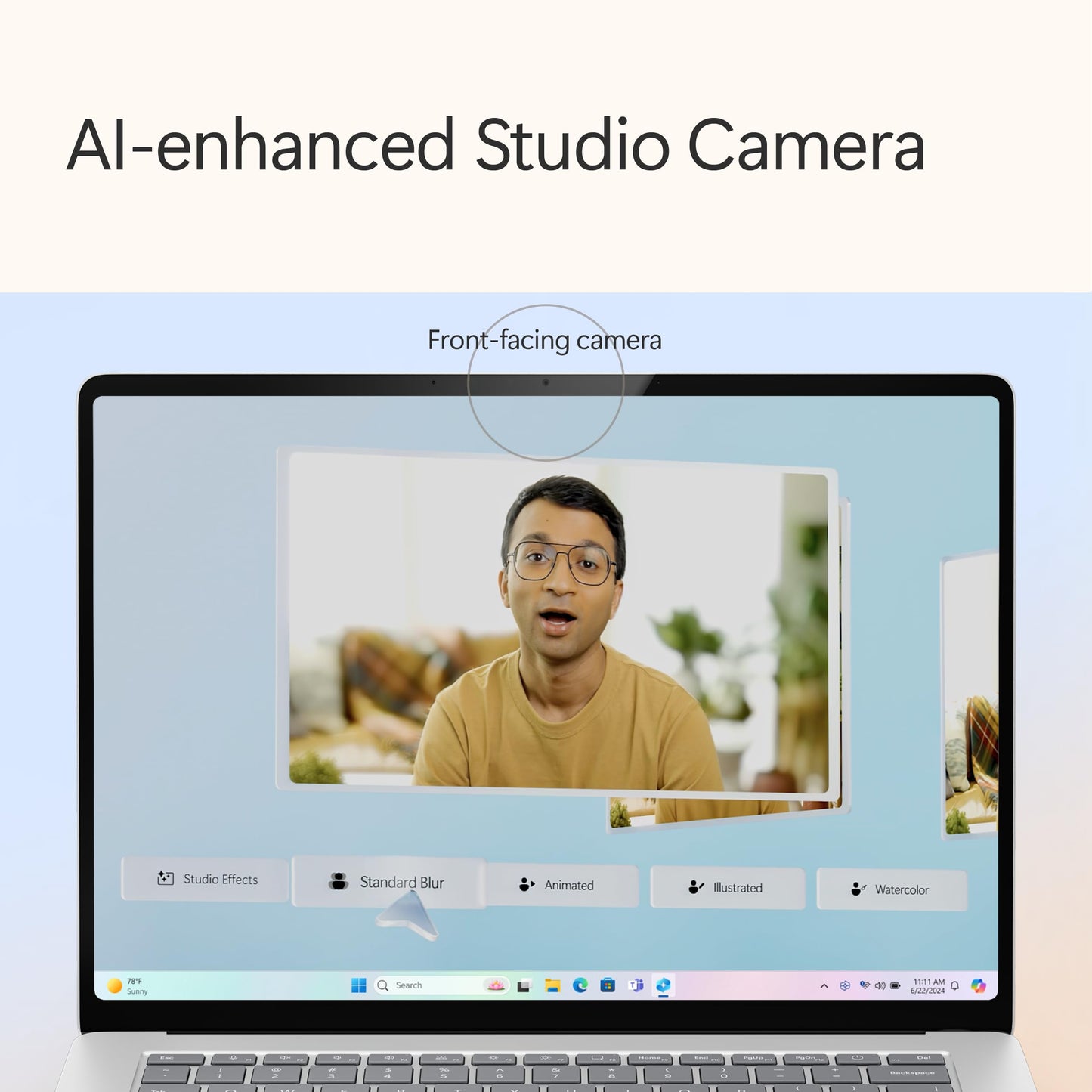 Microsoft Surface Laptop (2024), Windows 11 Copilot+ PC, 15" Touchscreen Display, Snapdragon X Elite (12 core), 32GB RAM, 1TB SSD Storage, Black