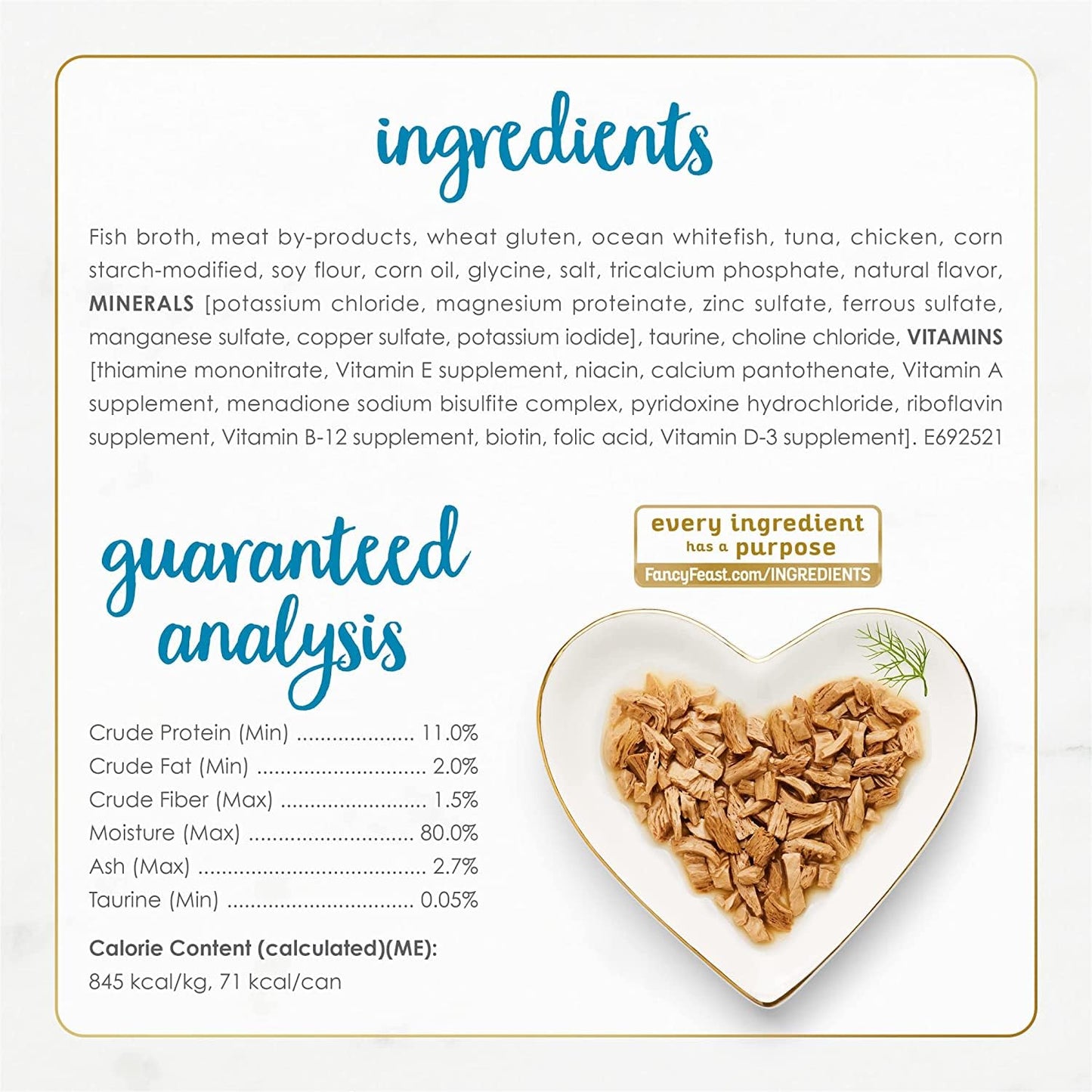 Fancy Feast Poultry and Beef Feast Classic Pate Collection Grain Free Wet Cat Food Variety Pack - (Pack of 30) 3 oz. Cans