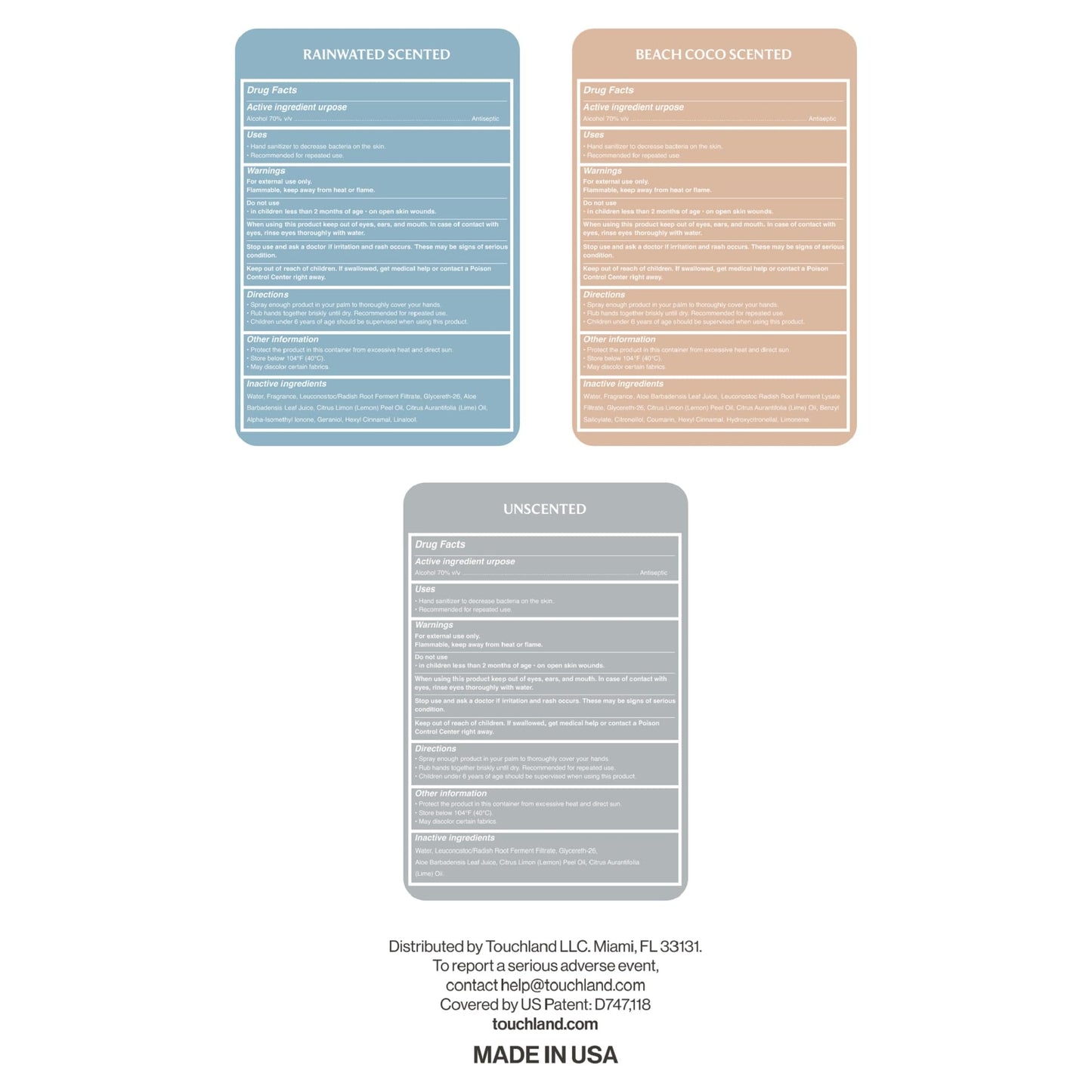 Touchland Special Edition Confetti Cake Mist + Frosted Sparkle Case Set, Scented & Stylish Hydrating Hand Sanitizer Spray Bundle, Travel Size, Dye Free, Amazon Exclusive