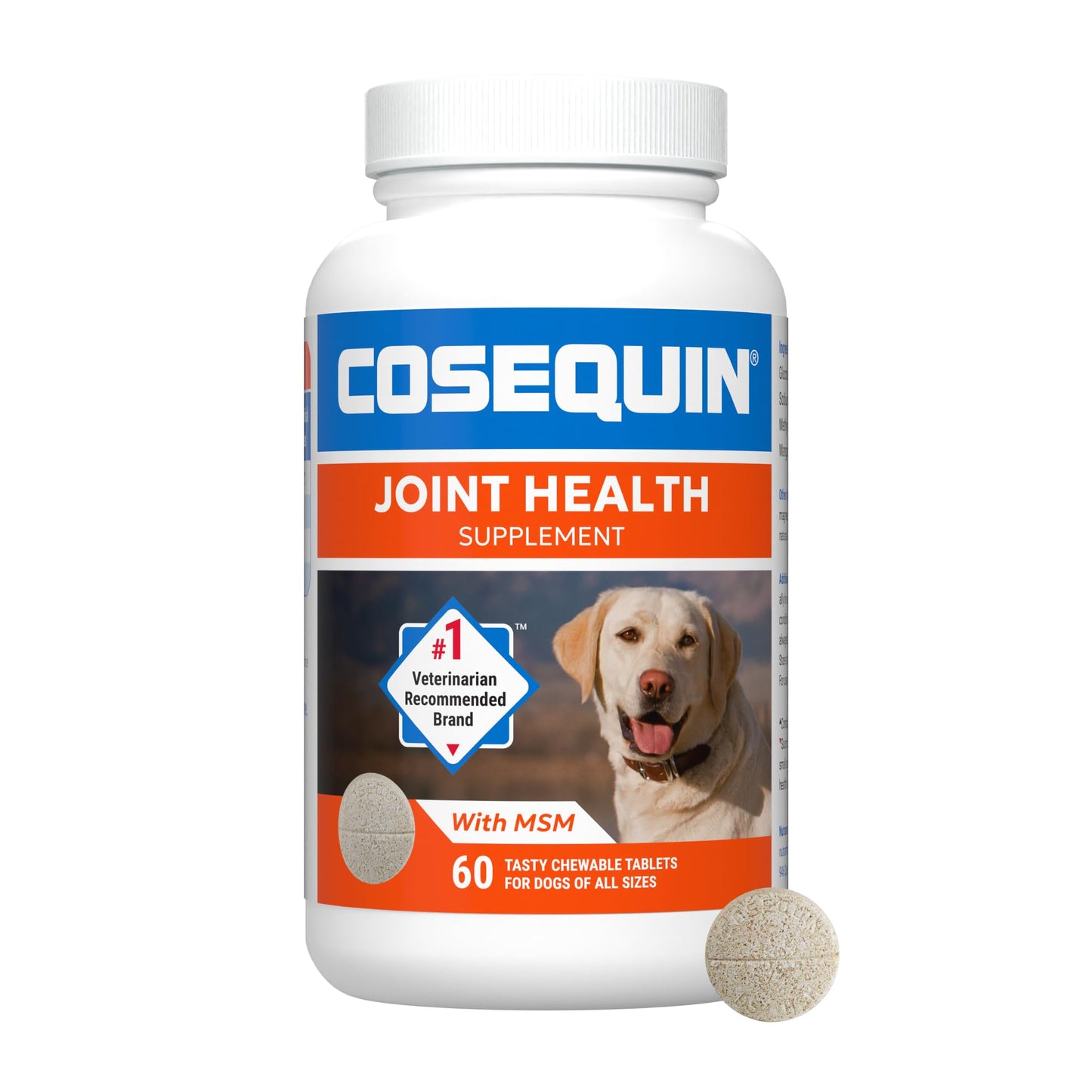 Nutramax Cosequin for Dogs Joint Health Supplement, Contains Glucosamine for Dogs, Plus Chondroitin and MSM, Supports Healthy Joints, For All Breeds and Sizes, Chewable Tablets, 132 Count