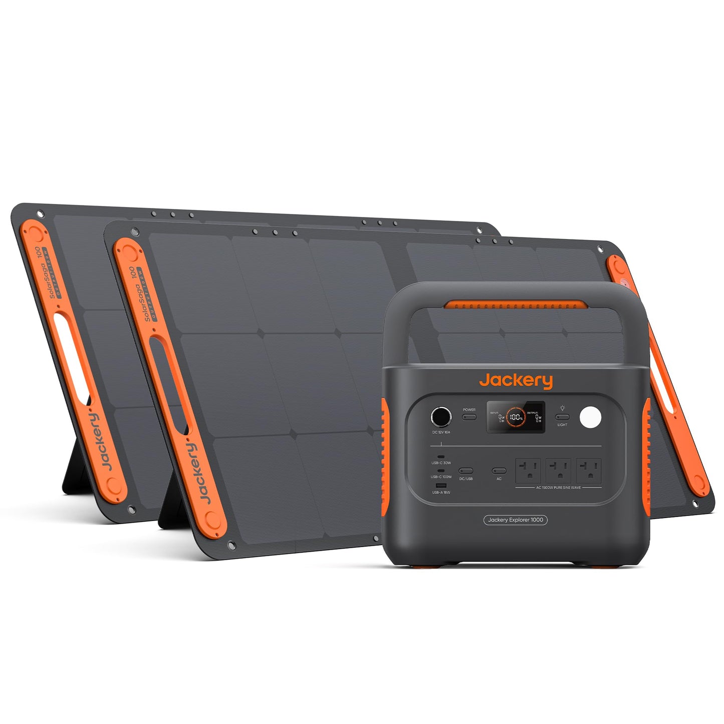 Jackery Explorer 1000 v2 Portable Power Station,1070Wh LiFePO4 Battery,1500W AC/100W USB-C Output, 1 Hr Fast Charge, Solar Generator for Camping,Emergency, RV, Off-Grid Living(Solar Panel Optional)