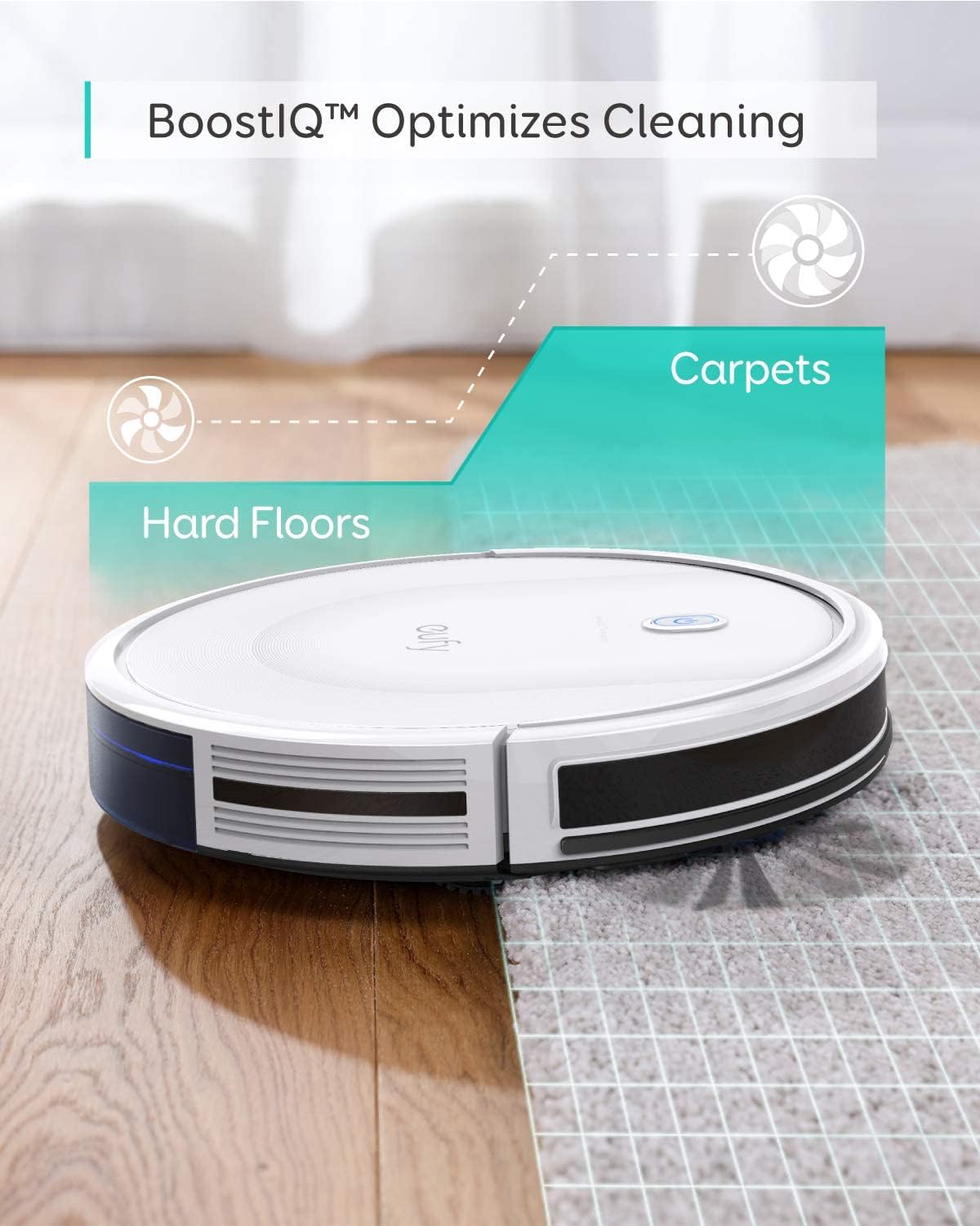 eufy Robot Vacuum E25, HydroJet System with Roller Mop, 20,000 Pa Turbo High Suction, All-in-One Robot Vacuum and Mop Combo for Home, Edge-to-Corner Cleaning, Zero-Tangle Design, AI Obstacle Avoidance