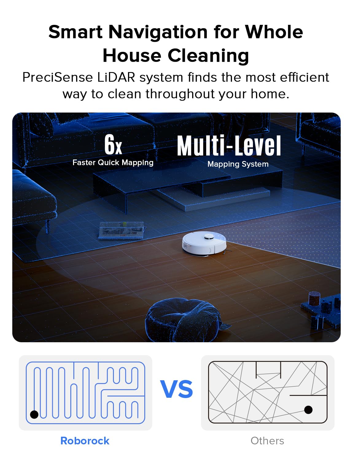 roborock Q10 S5+ Robot Vacuum and Mop, 10,000Pa Suction, Upgraded from Q8 max+, 70 Days Self-Emptying, Obstacle Avoidance, Sonic Mopping, Dual Anti-Tangle Design, Auto Mop Lifting, Ideal for Pet Hair