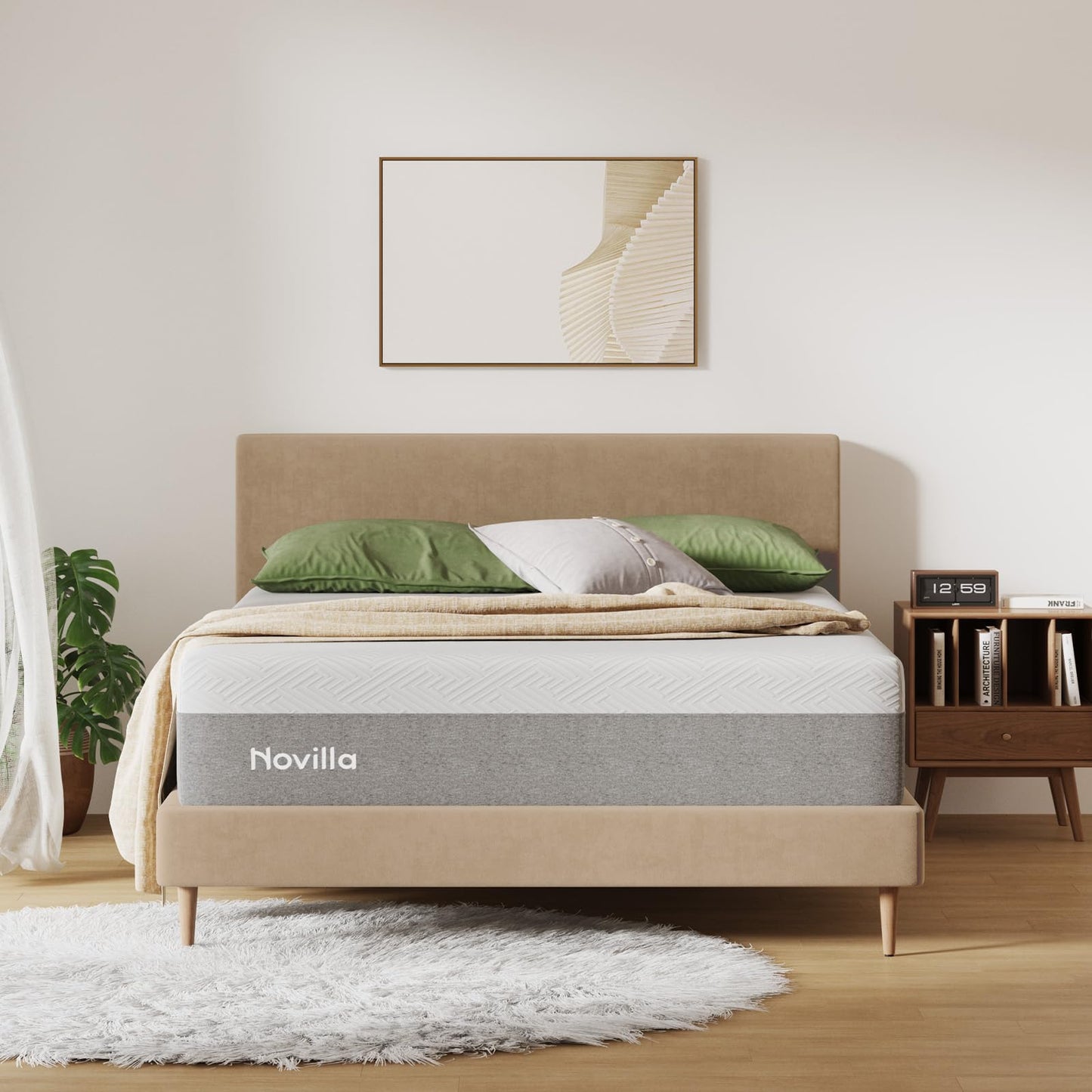 Novilla Full Size Mattress, 10 inch Full Gel Memory Foam Mattress for Cool Night & Pressure Relief, Medium Firm in a Box, Bliss