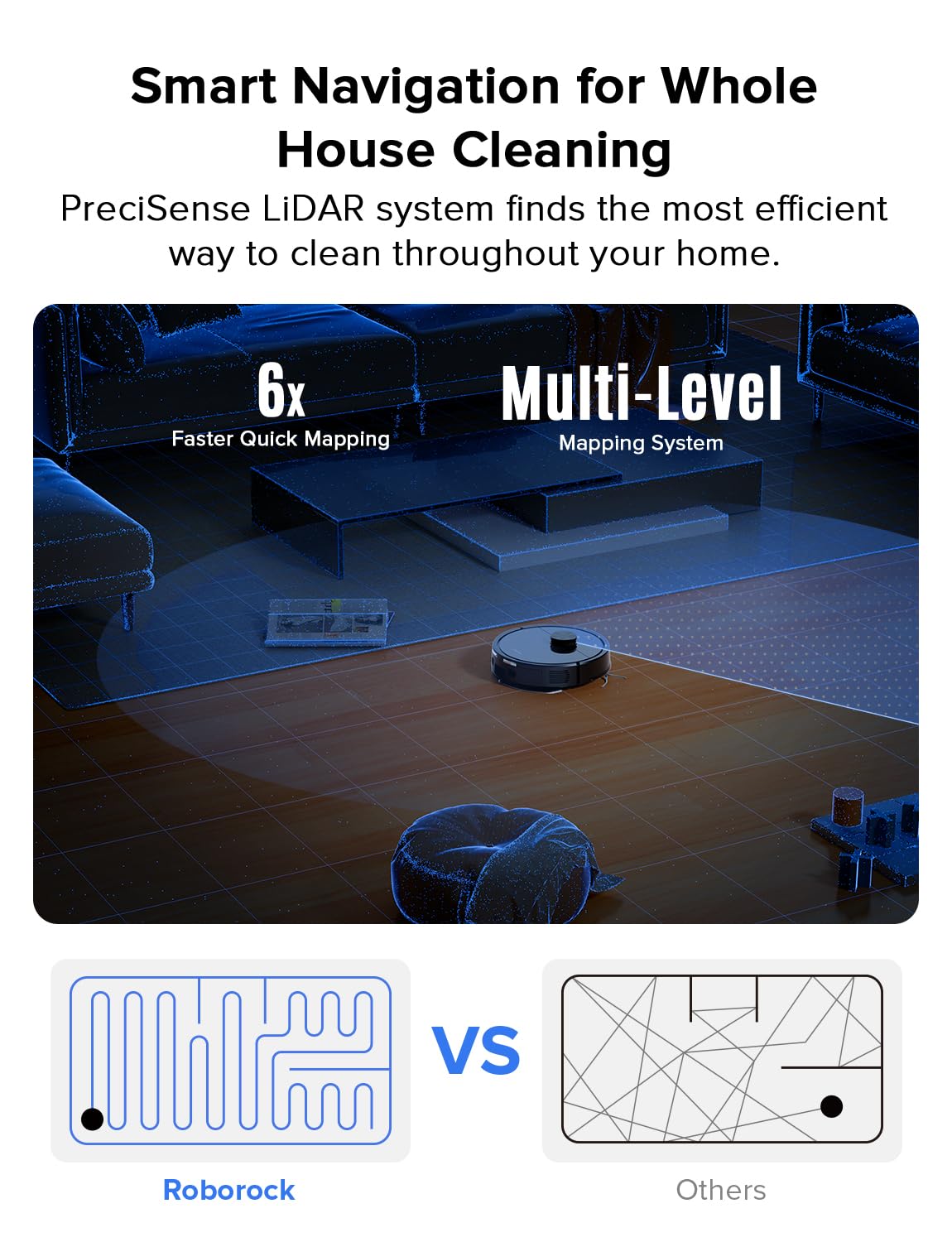 roborock Q10 S5+ Robot Vacuum and Mop, 10,000Pa Suction, Upgraded from Q8 max+, 70 Days Self-Emptying, Obstacle Avoidance, Sonic Mopping, Dual Anti-Tangle Design, Auto Mop Lifting, Ideal for Pet Hair