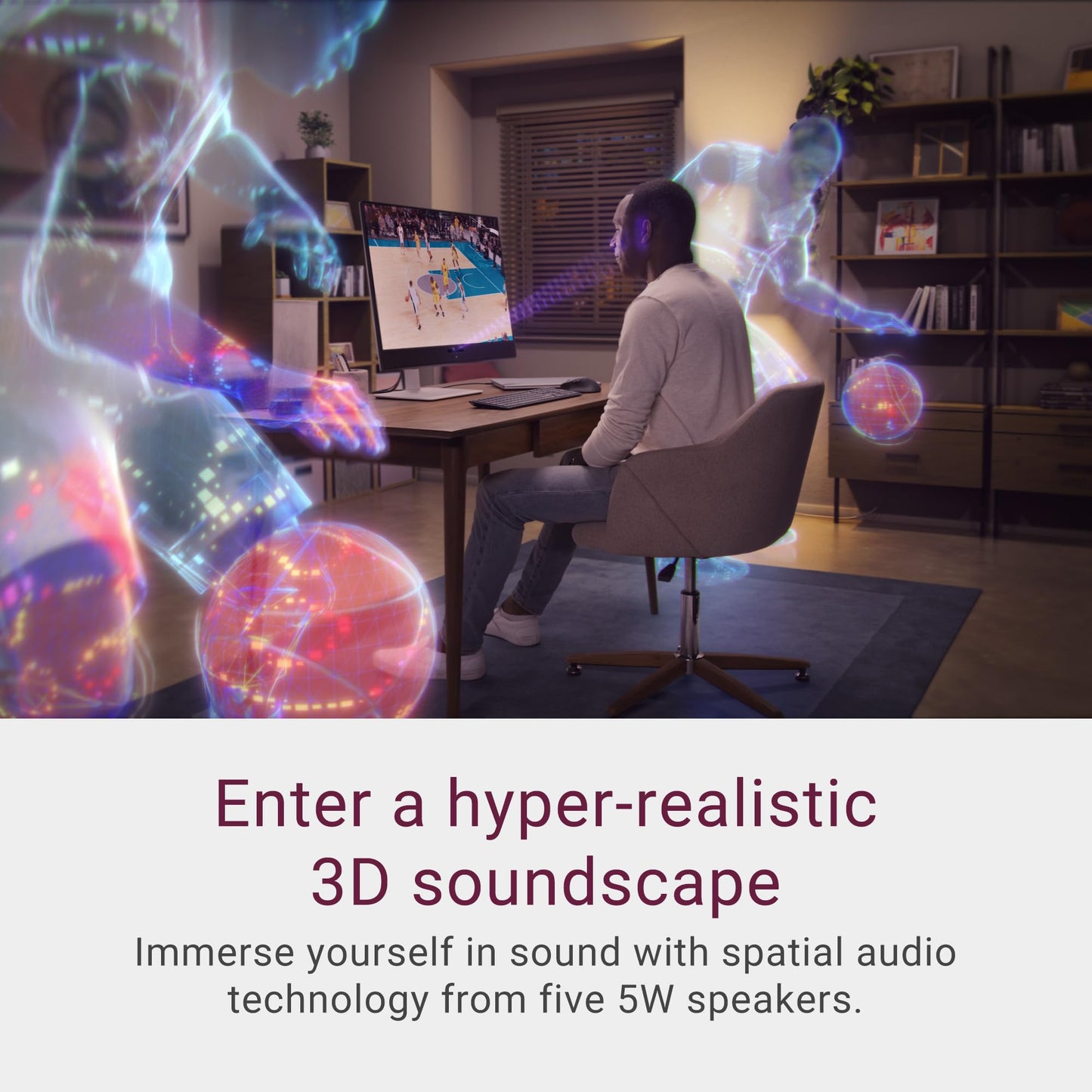 Dell 27 Plus 4K USB-C Monitor - S2725QC - 27-inch 4K (3840 x 2160) 120Hz 16:9 Display, AMD FreeSync Premium, sRGB 99%, Integrated Speakers, 1500:1 Contrast Ratio, Comfortview Plus - Ash White