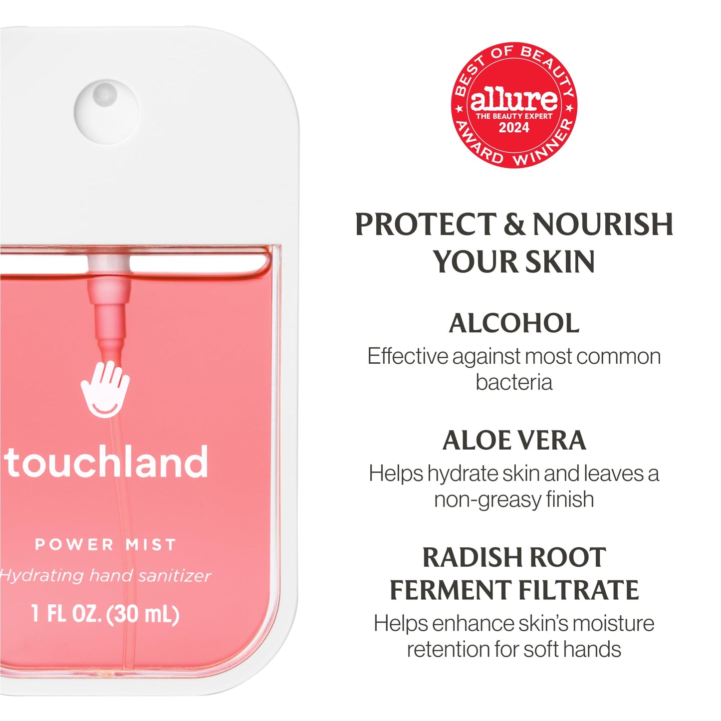 Touchland Special Edition Confetti Cake Mist + Frosted Sparkle Case Set, Scented & Stylish Hydrating Hand Sanitizer Spray Bundle, Travel Size, Dye Free, Amazon Exclusive