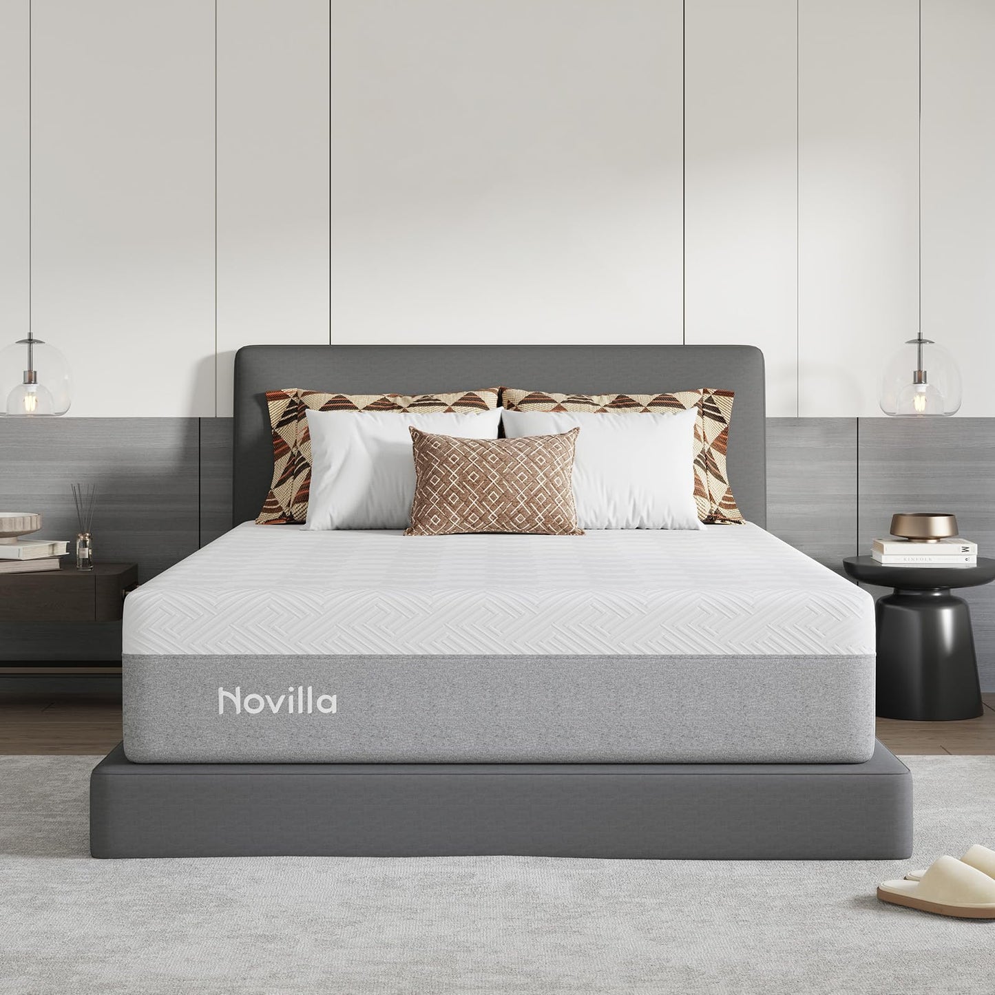 Novilla Full Size Mattress, 10 inch Full Gel Memory Foam Mattress for Cool Night & Pressure Relief, Medium Firm in a Box, Bliss