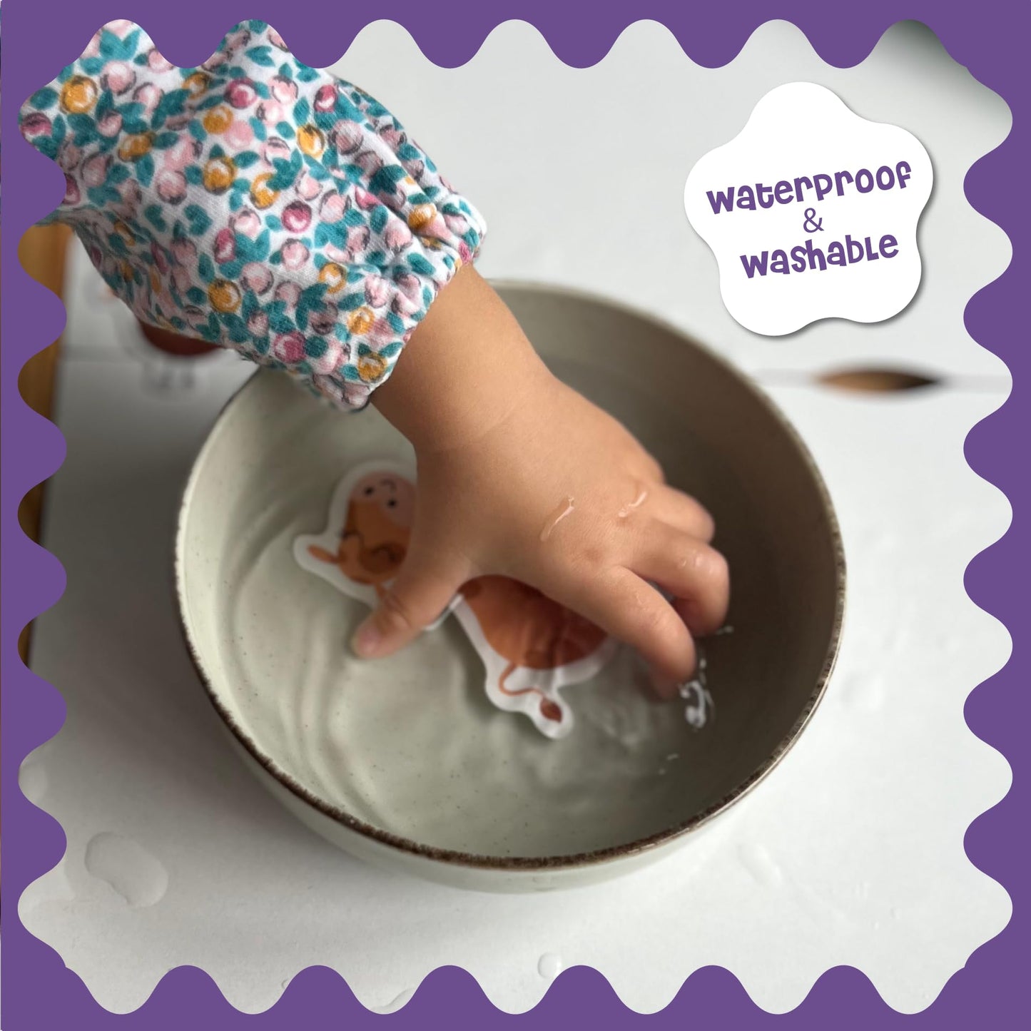 Stick4Ever Jelly Sticker Book - for Kids - Waterproof, Easy to Clean Reusable Sticker Book for Toddlers- Reusable Road Trip Activities for Kids - Stocking Stuffers for Toddlers (Forest)