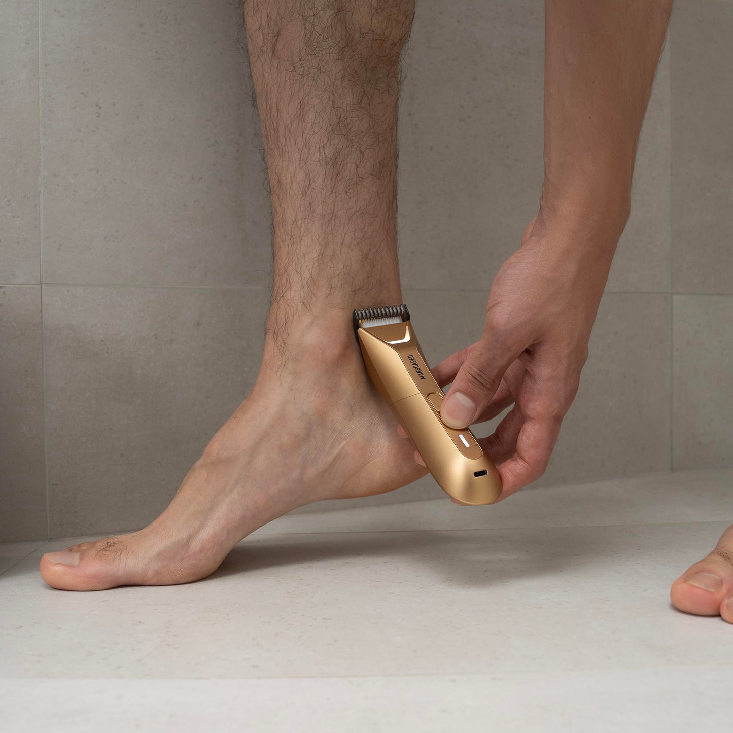 MANSCAPED® The Lawn Mower® 5.0 Ultra Groin & Body Hair Trimmer – Dual-Head SkinSafe® Trimmer & Foil Blades, Waterproof Wet/Dry Groomer, USB-C Rechargeable with Travel Case, Men’s Ball Shaver, Black