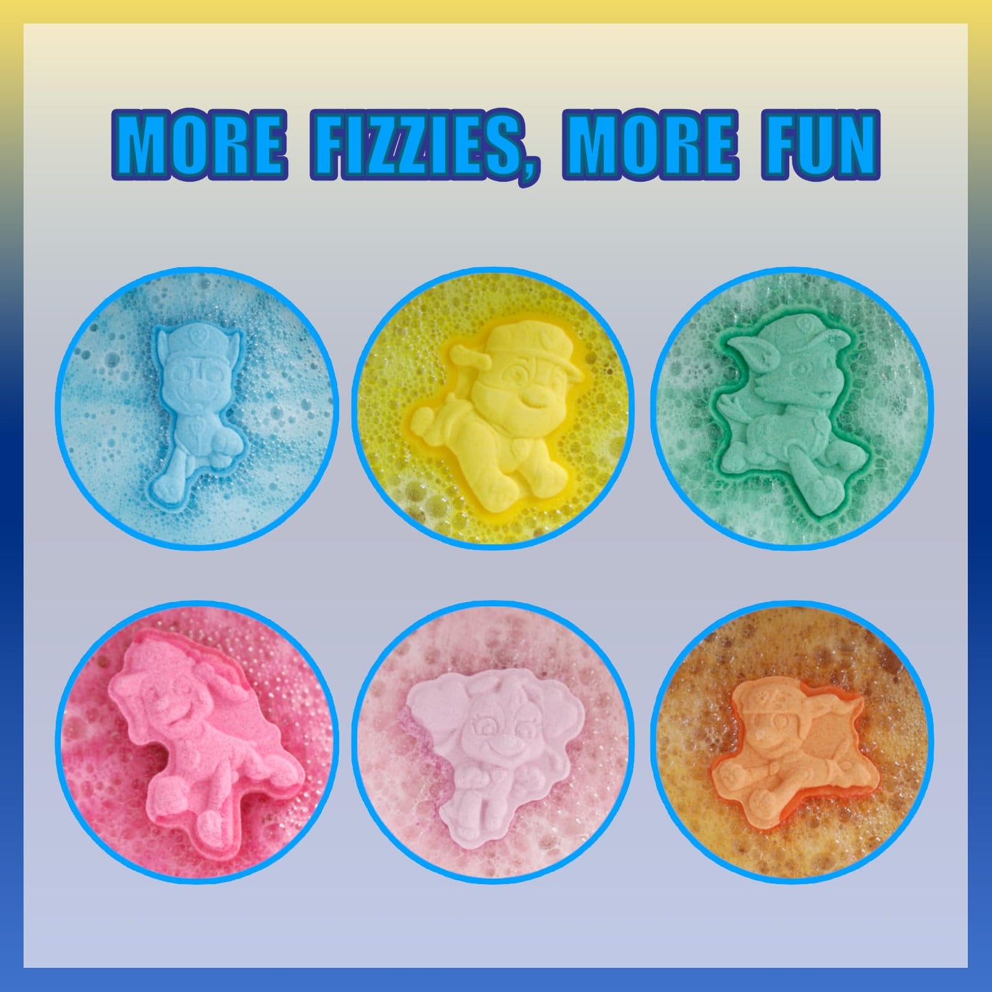 Hot Wheels 6 Piece Bath Bombs for Kids, Bubble Gum Scented, Bath Toys for Kids, Ages 3+, by Townley Girl