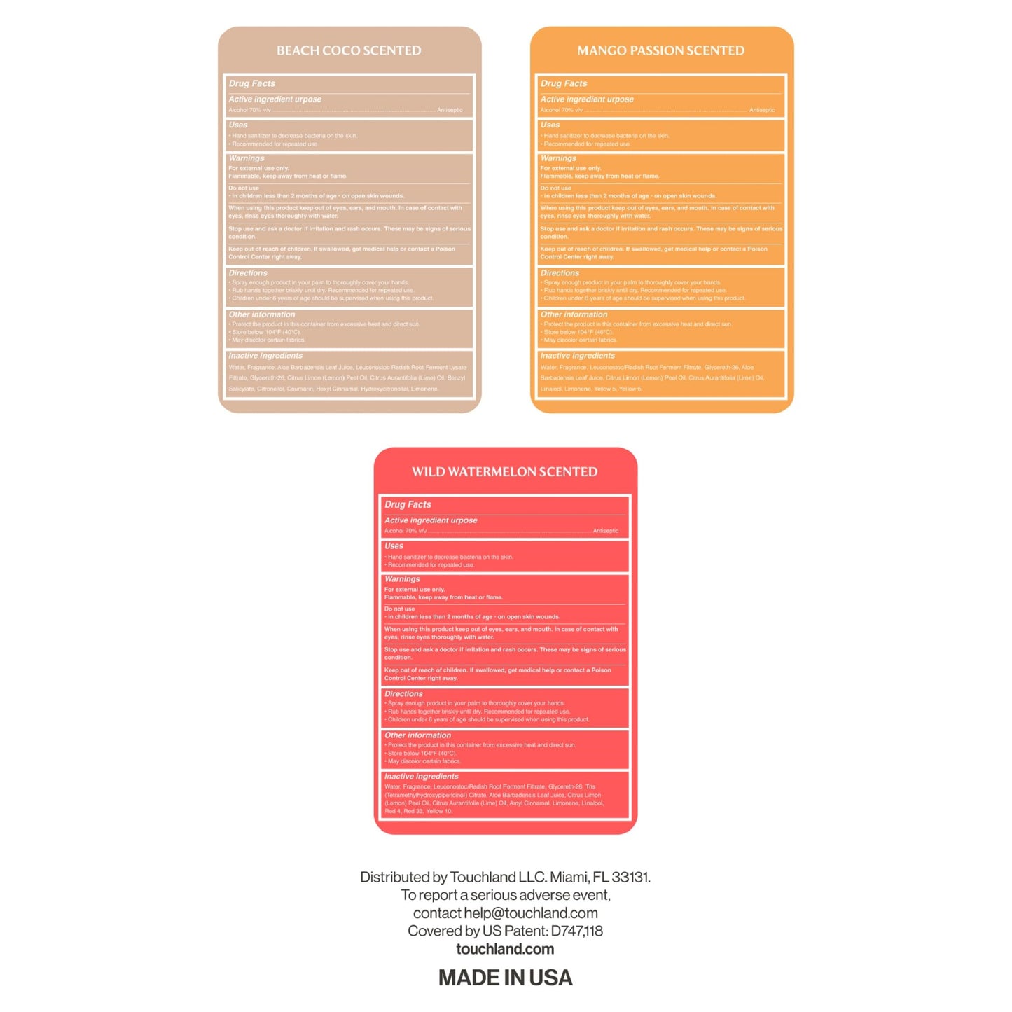 Touchland Special Edition Confetti Cake Mist + Frosted Sparkle Case Set, Scented & Stylish Hydrating Hand Sanitizer Spray Bundle, Travel Size, Dye Free, Amazon Exclusive