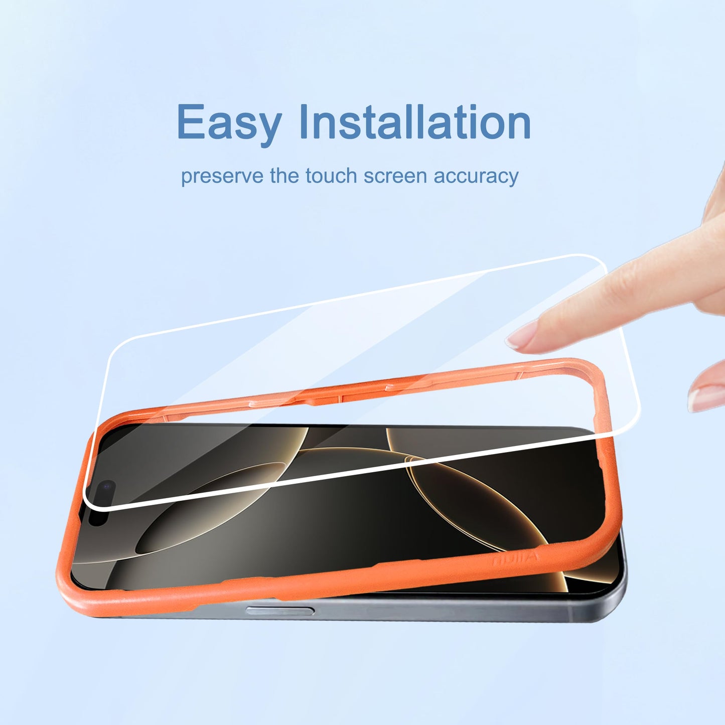 Ailun 3 Pack Screen Protector for iPhone 17 Pro Max [6.9 inch] with Installation Frame, Tempered Glass, Sensor Protection, Dynamic Island Compatible, Case Friendly