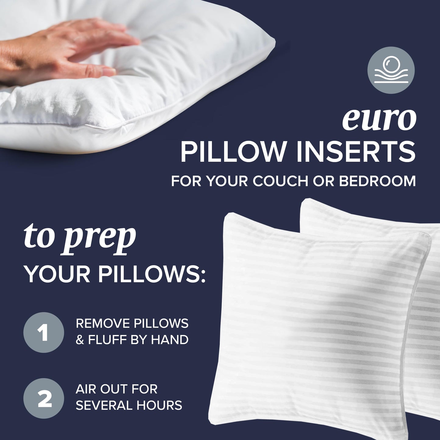 Beckham Hotel Collection Bed Pillows Standard/Queen Size Set of 2 - Original Soft Down Alternative Pillow for Sleeping - Soft Support for Back, Stomach or Side Sleepers