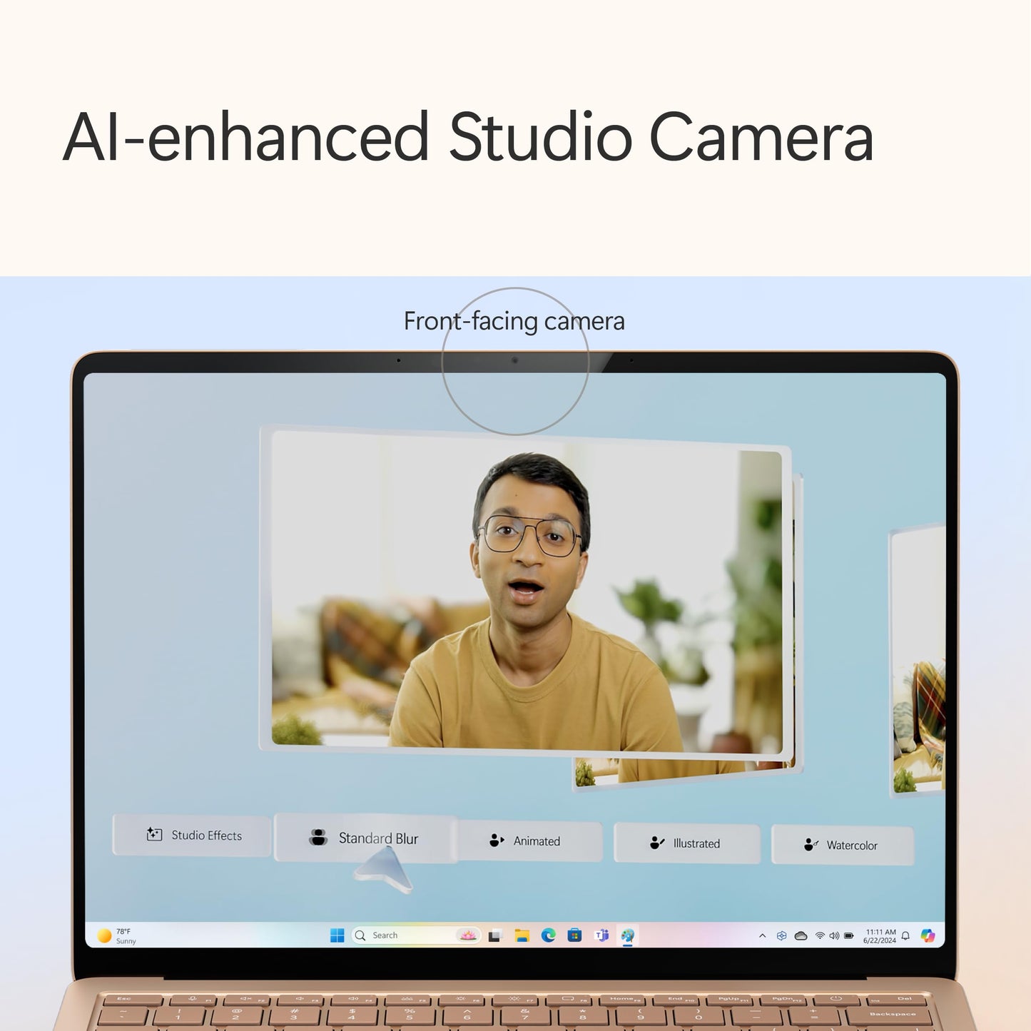 Microsoft Surface Laptop (2024), Windows 11 Copilot+ PC, 15" Touchscreen Display, Snapdragon X Elite (12 core), 32GB RAM, 1TB SSD Storage, Black
