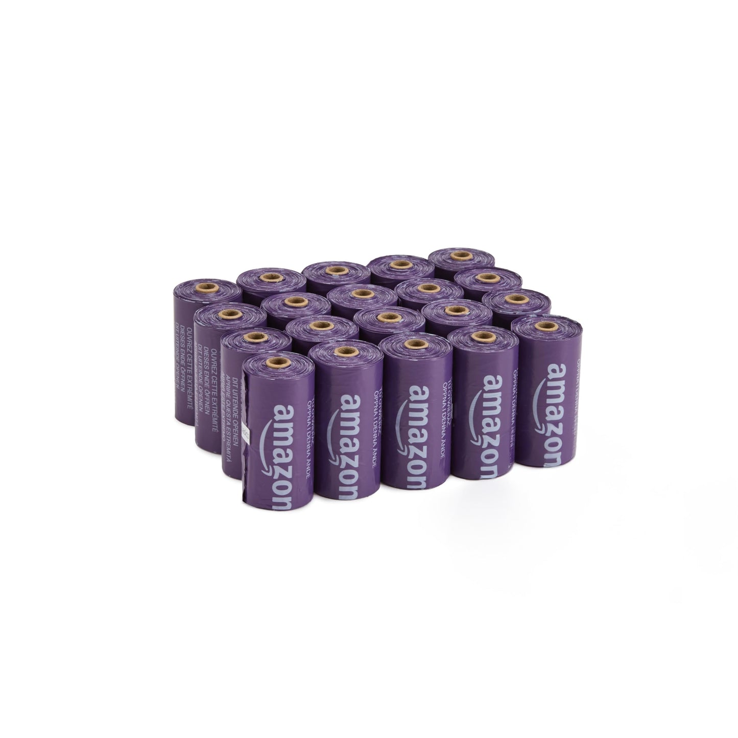 Amazon Basics Dog Poop Bags with Dispenser, 540 Count, Enhanced for Guaranteed Leakproof, Lavender Scented, Includes Leash Clip