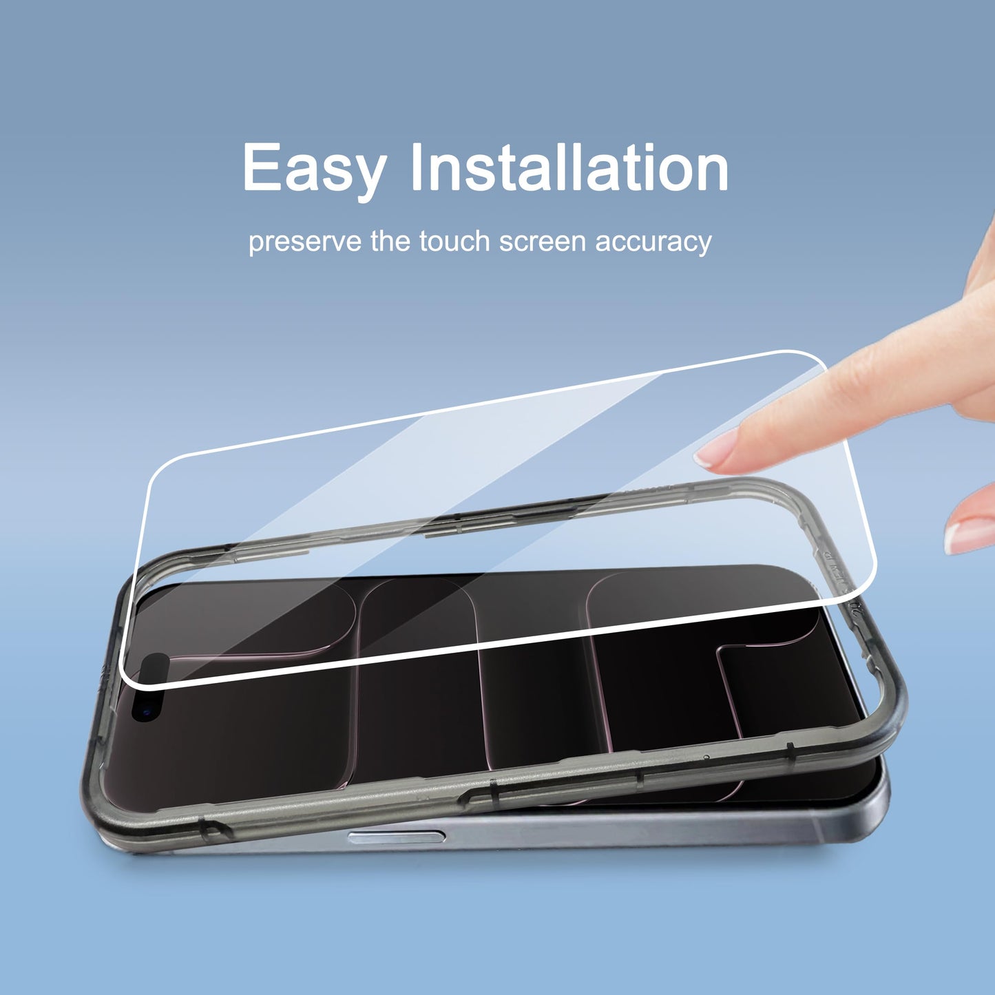 Ailun 3 Pack Screen Protector for iPhone 17 Pro Max [6.9 inch] with Installation Frame, Tempered Glass, Sensor Protection, Dynamic Island Compatible, Case Friendly