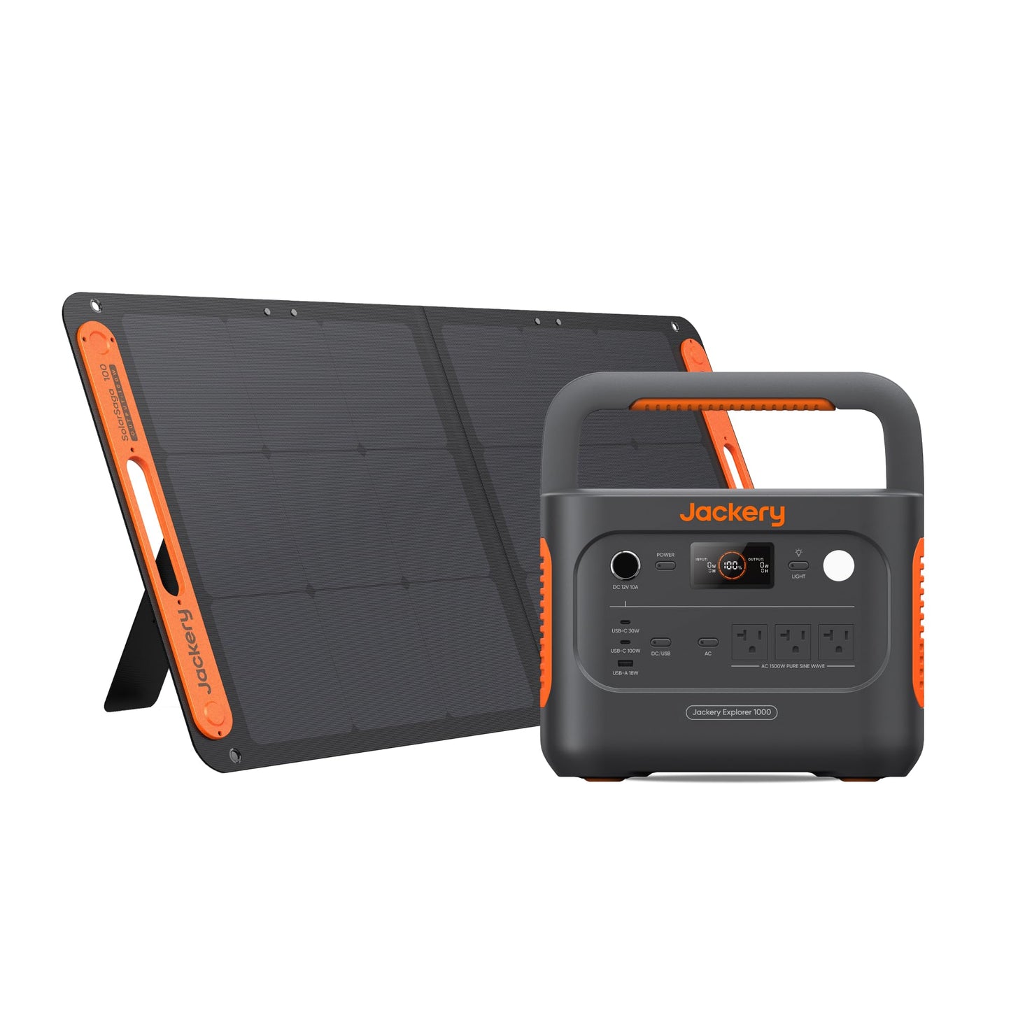 Jackery Explorer 1000 v2 Portable Power Station,1070Wh LiFePO4 Battery,1500W AC/100W USB-C Output, 1 Hr Fast Charge, Solar Generator for Camping,Emergency, RV, Off-Grid Living(Solar Panel Optional)