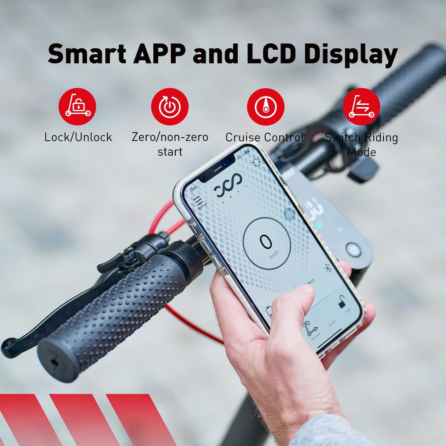 iScooter Electric Scooter Adults & Big Kids, 500/650 Peak Power, Up to 15/18/25 Miles Range, 19/22/25 MPH Top Speed, Cruise Control, Dual Braking System, Foldable E Scooter for Commuting & Campus Use